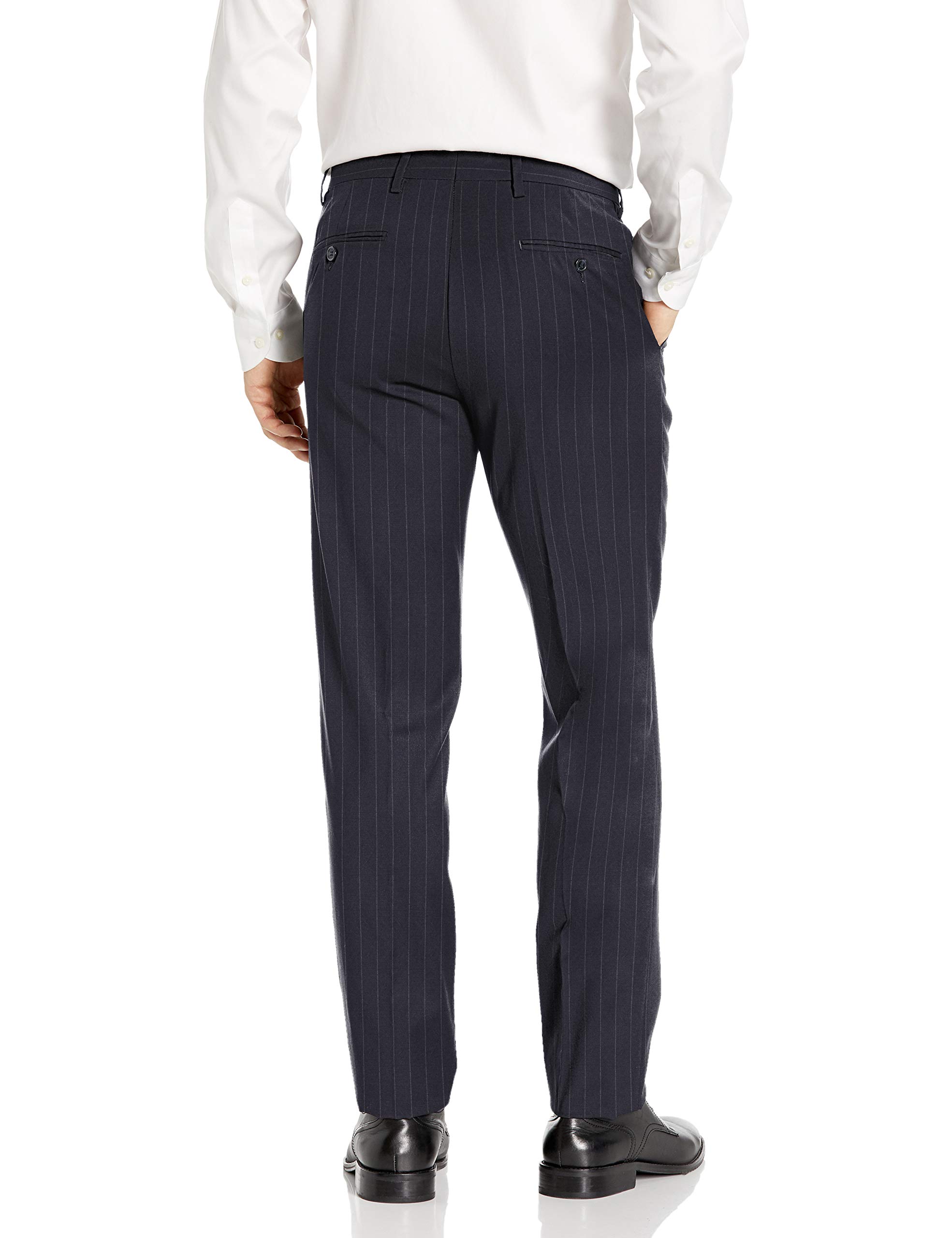Premium Men's High Twist Wool Suit Pants - Flat Front Design for Business & Formal Wear | Office, Wedding & Special Occasion Attire