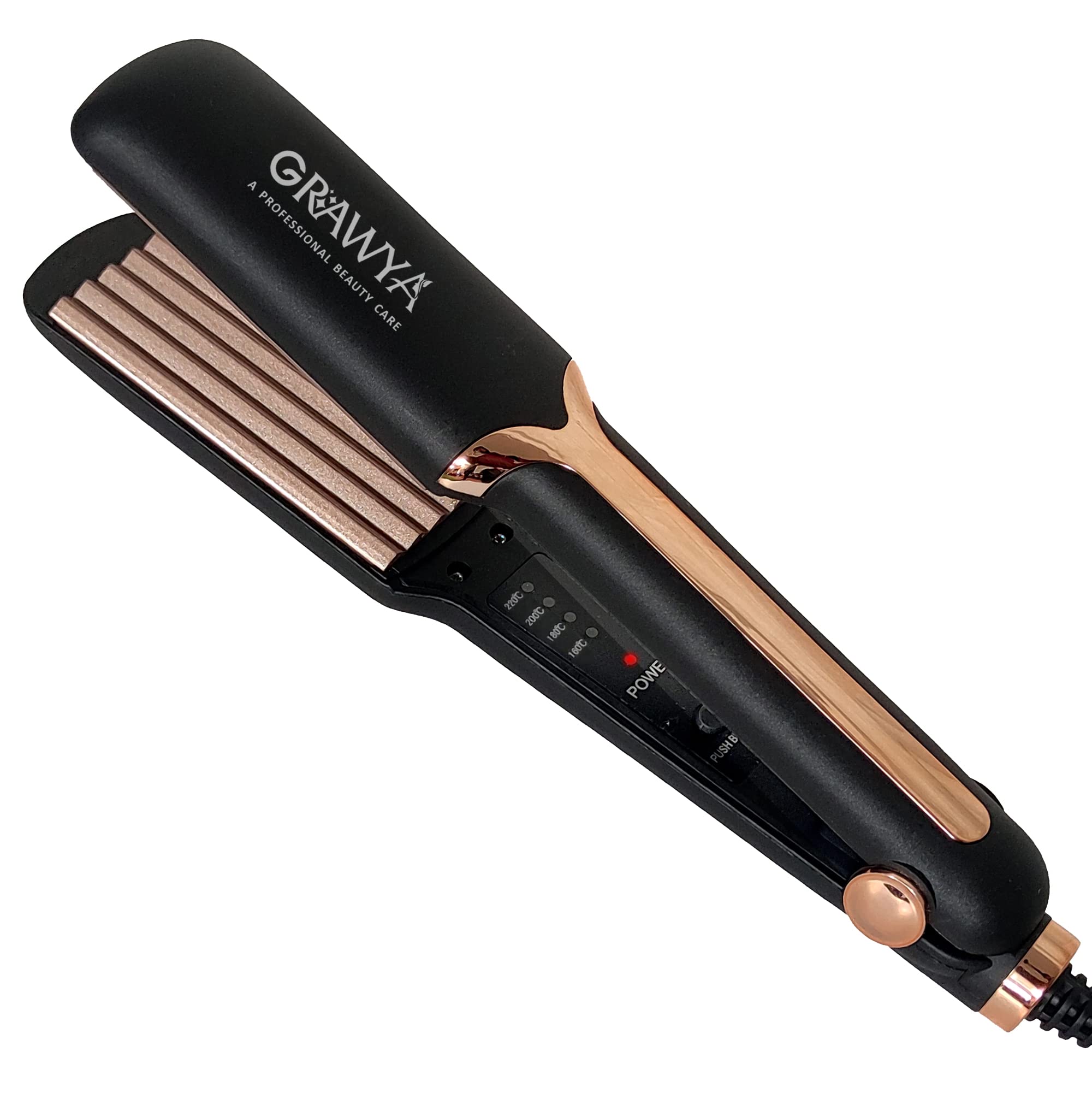 Professional Grawya Hair Crimper for Women - Neo Tress Crimping Iron & Styler for Damage-Free Wavy Hairstyles | Multi-Color | Perfect for Parties, Weddings & Everyday Styling