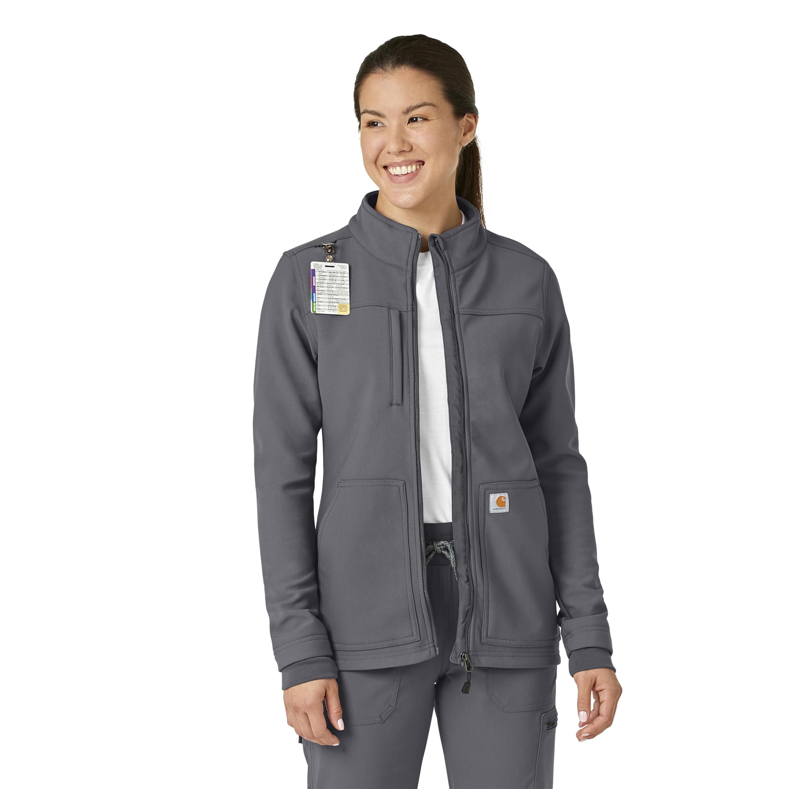 Carhartt Women's Rugged Flex Bonded Fleece Jacket - Warm Workwear for Outdoor Activities, Hiking & Winter Layering
