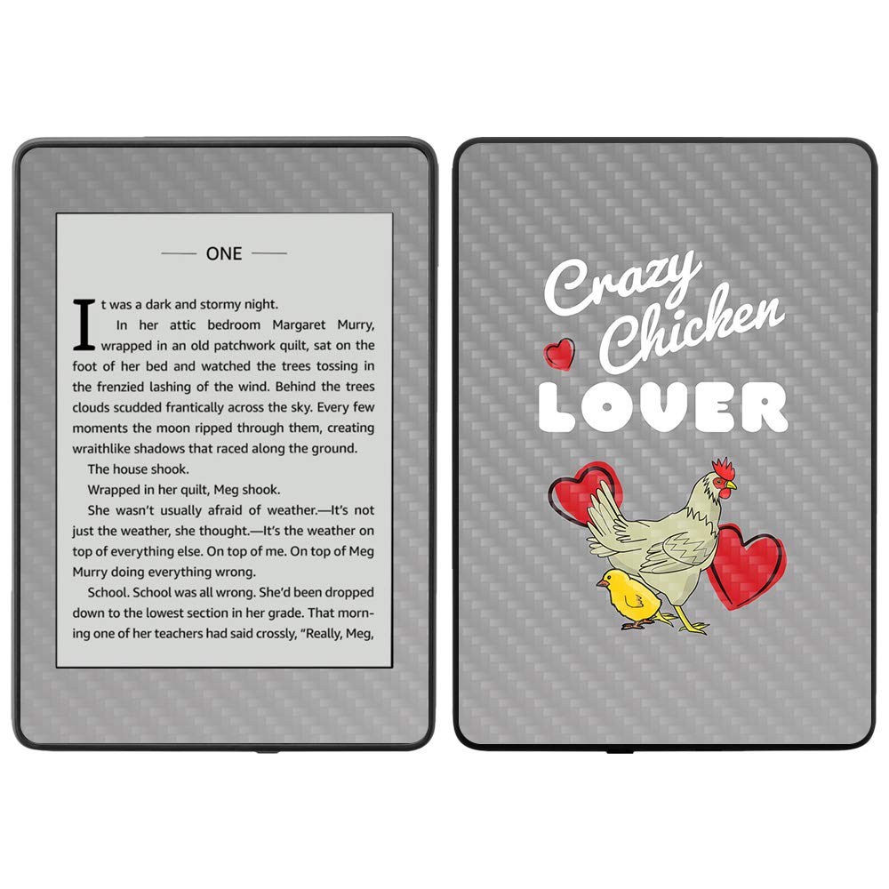 MightySkins Carbon Fiber Skin for Amazon Kindle Paperwhite 2018 (10th Gen) - Aztec Fox Design | Waterproof Protective Cover | Durable Textured Finish | Easy to Apply & Remove | Made in USA | Perfect for Travel, Reading & Outdoor Use