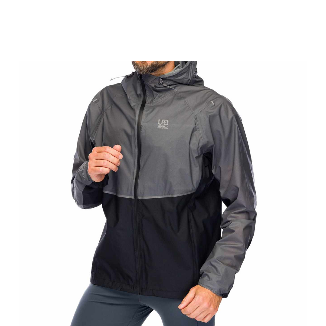 Ultimate Direction Men's Ultra Jacket - Lightweight Waterproof Running Jacket for Outdoor Hiking & Trail Running - Perfect for Rainy Weather & Cold Conditions