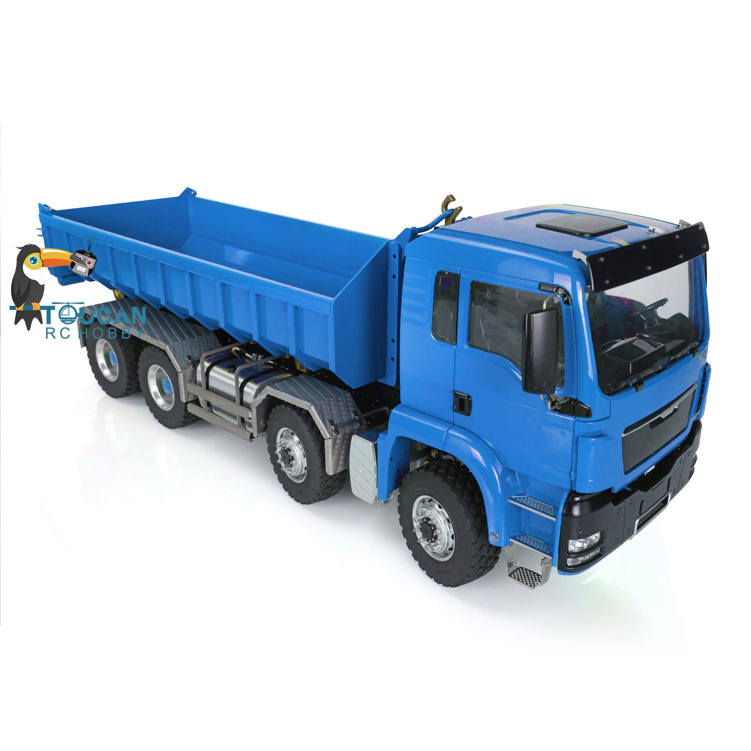1/14 Scale LESU Hydraulic RC Dump Truck - 8x8 Metal Construction, Ready-to-Run (RTR) Remote Control Construction Vehicle for Kids & Adults - Perfect for Construction Site Play, Off-Road Adventures & RC Hobby Enthusiasts