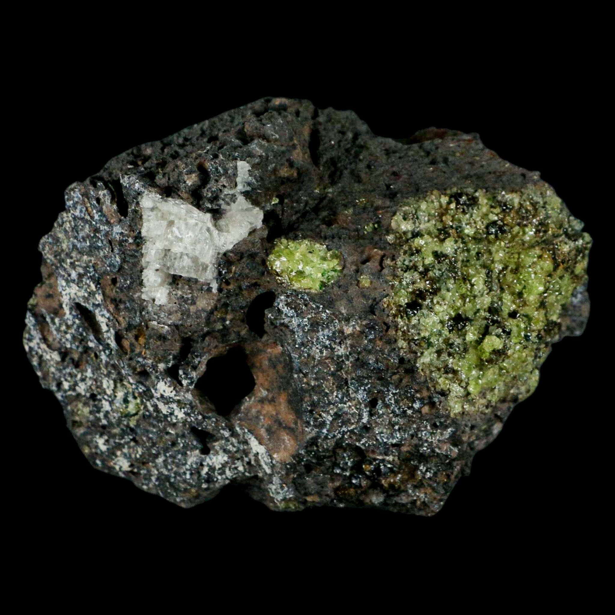 Natural XL 4.1 Emerald Peridot Crystal on Volcanic Rock Specimen - Gila, Arizona Mineral Collection | Home Decor, Jewelry Making, Healing Crystal Display