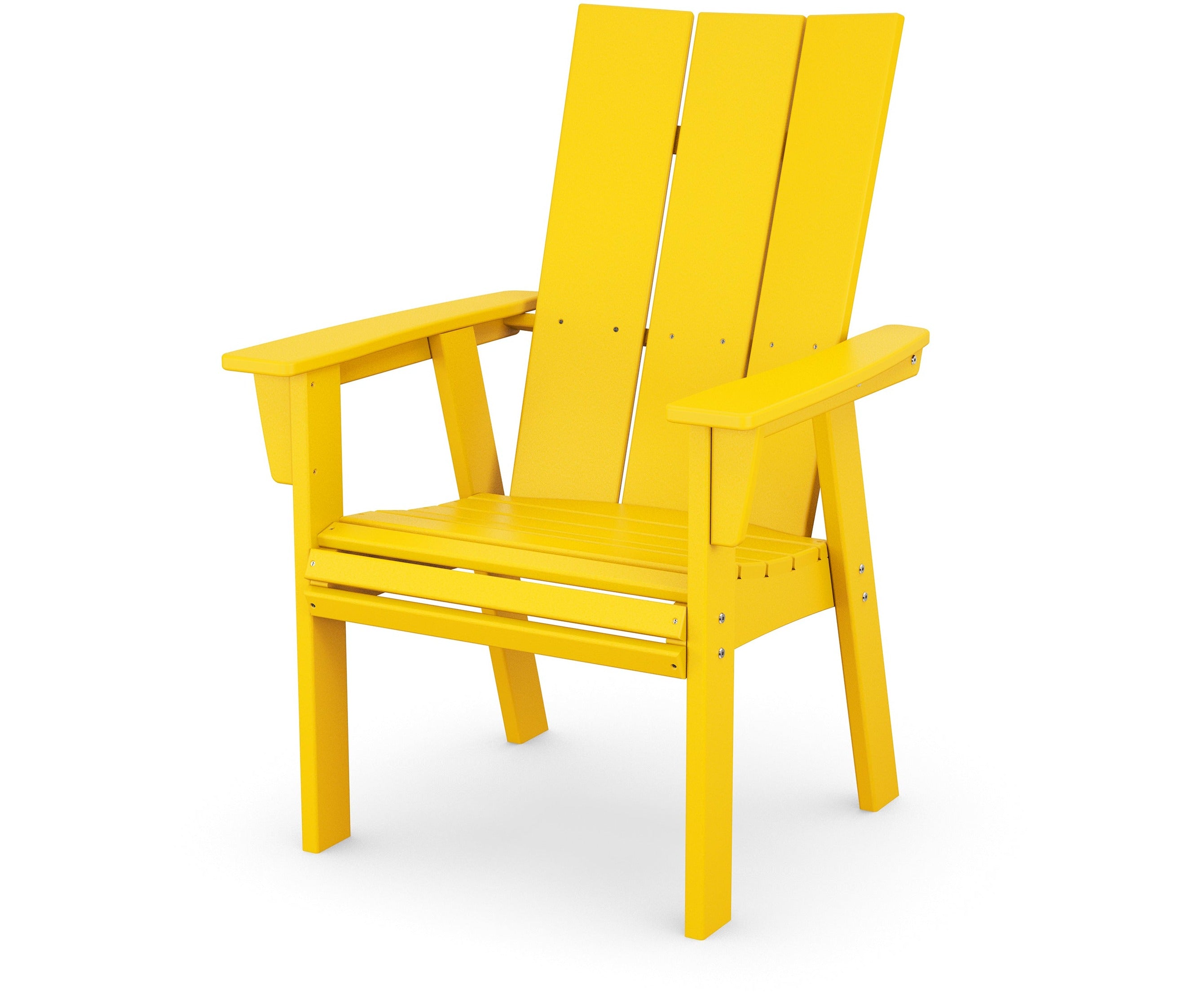 POLYWOOD Modern Curveback Adirondack Dining Chair - Outdoor Patio Furniture, All-Weather Resin, Comfortable Seating for Garden, Poolside & Backyard Relaxation
