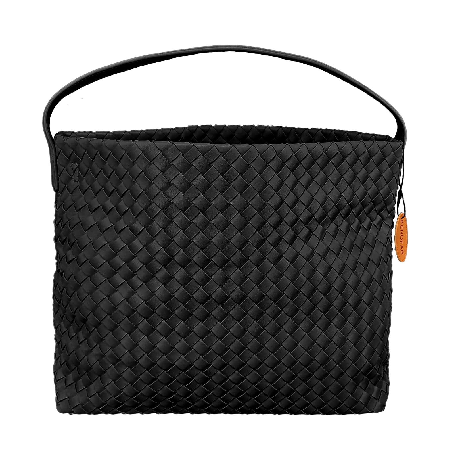 Eco-Friendly Vegan Leather Woven Tote Bag for Women - Handmade Shoulder Bag with Top Handle | Perfect for Shopping, Beach & Everyday Use