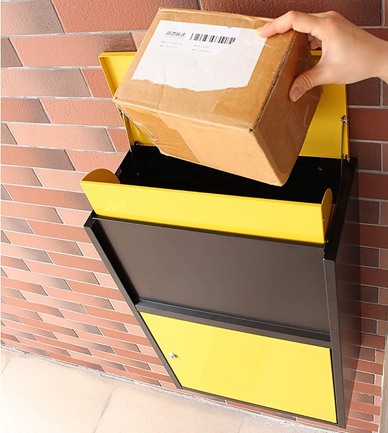 Extra Large Wall Mount Business Mailbox - Modern Metal Donation Box & Package Drop Box for Secure Delivery - Ideal for Offices, Schools, and Public Spaces