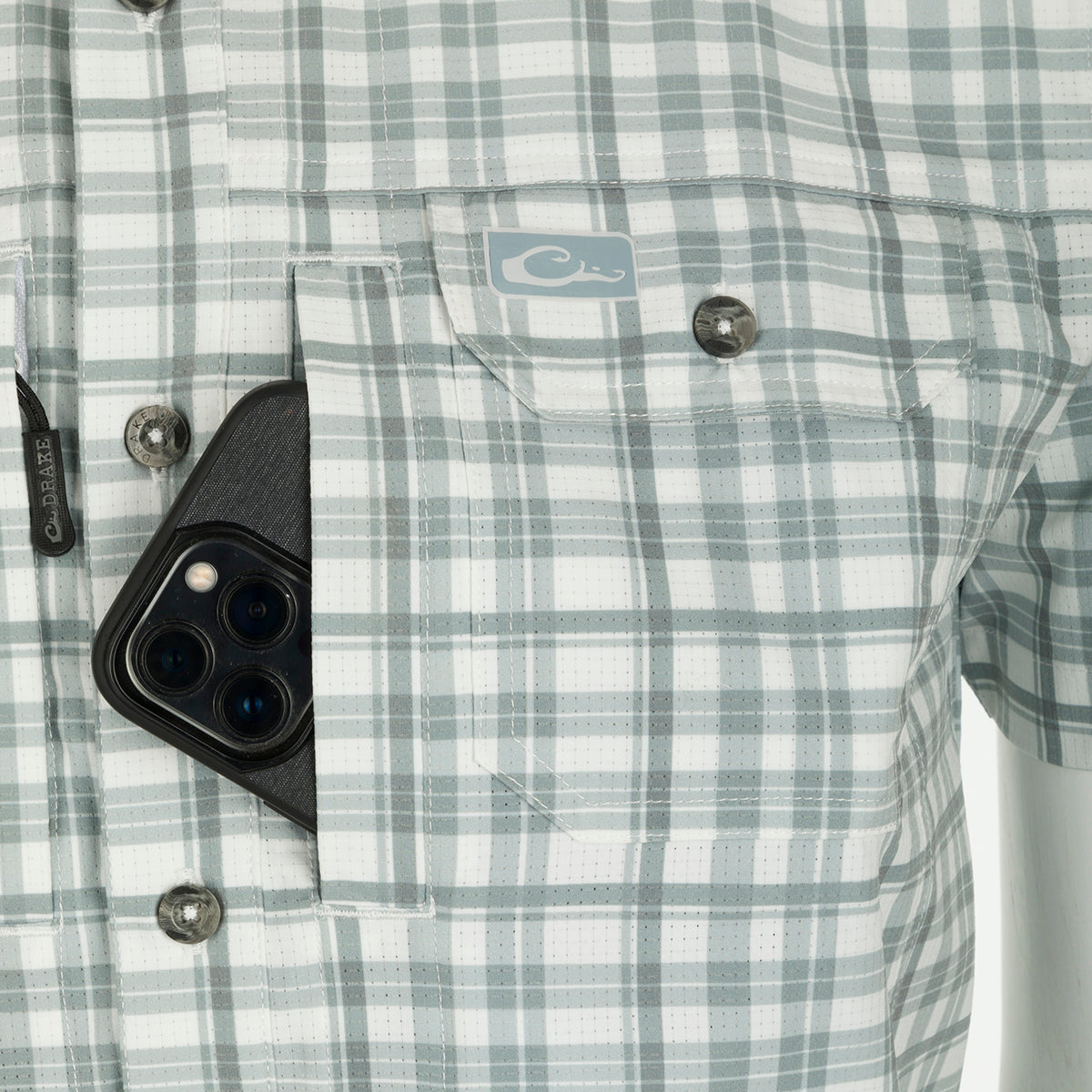 Hunter Creek Men's Plaid Short Sleeve Shirt - Casual Window Pane Checkered Button Down Top for Outdoor Activities, Work & Everyday Wear