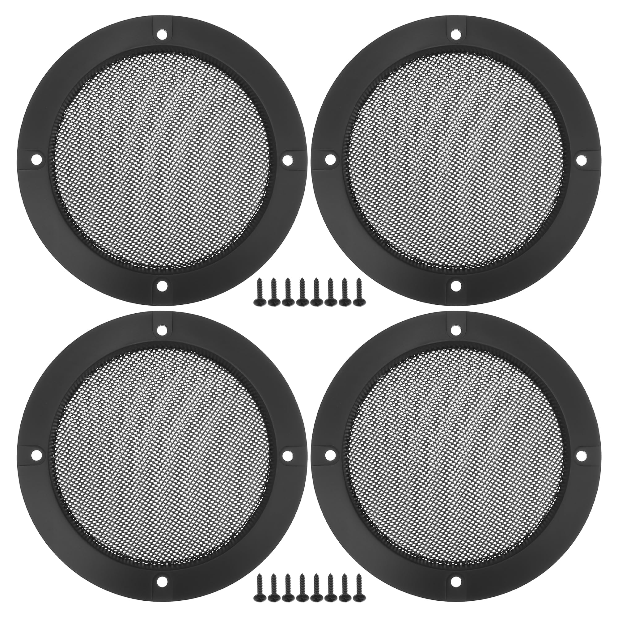 ACROPIX 4 Inch Universal Car Speaker Grills Cover - Round 4