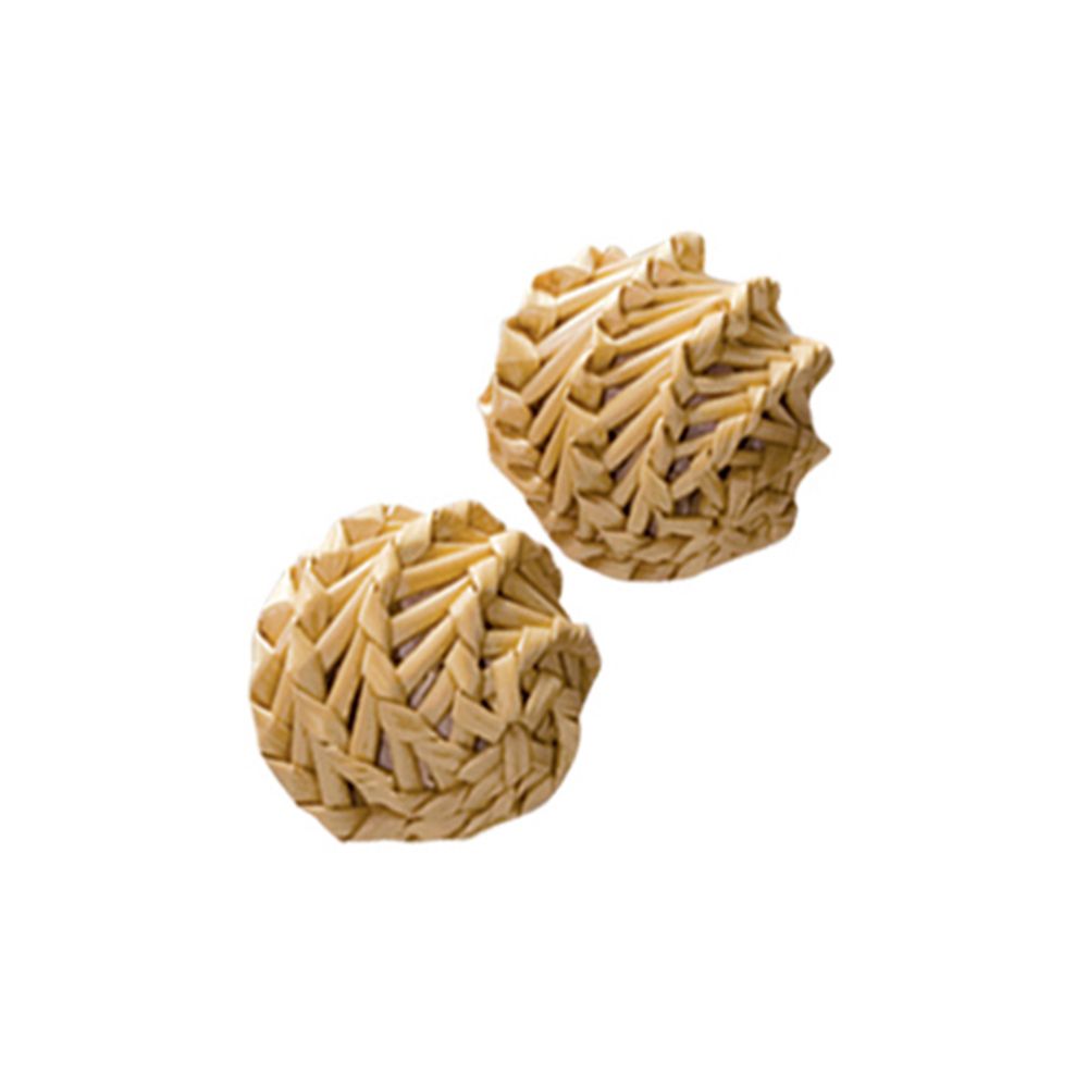 Interactive Straw Ball Cat Toys - 2 Pack for Kittens & Adult Cats - Fun Playtime & Exercise - Perfect for Indoor Cats & Teething Kittens