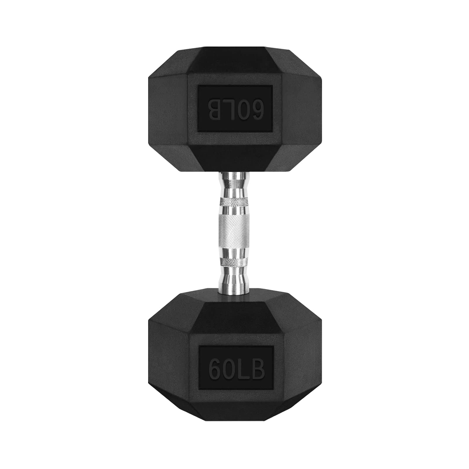 RitFit 5-300LBS Rubber Encased Hex Dumbbell Set with Optional Rack - Home Gym Strength Training Equipment, Non-Slip Coated Hand Weights for Men & Women - Perfect for Weightlifting, CrossFit, and Full-Body Workouts