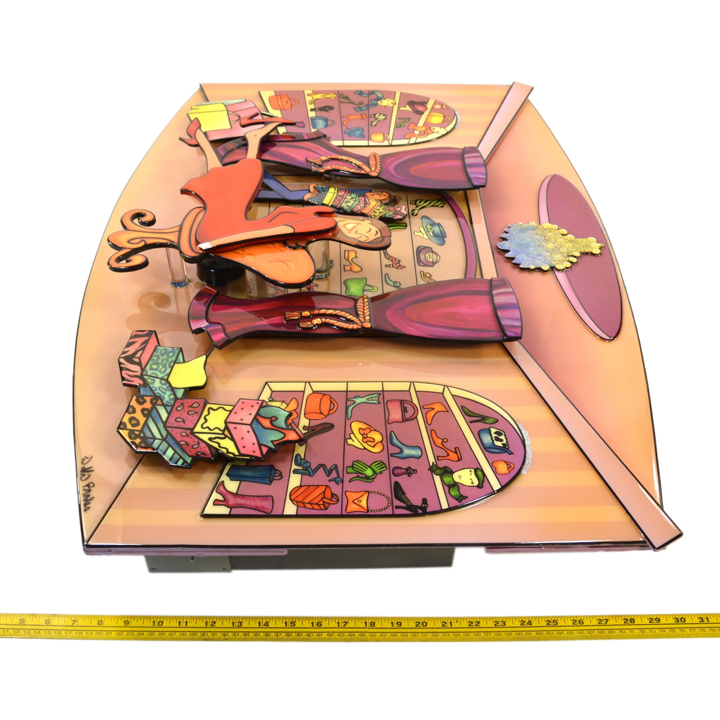 Original 3D Motion Wall Art by Debbie Brooks - Limited Edition of 250 - Rare Shoe Fits Signed Artwork - Perfect for Home Decor & Gift Giving