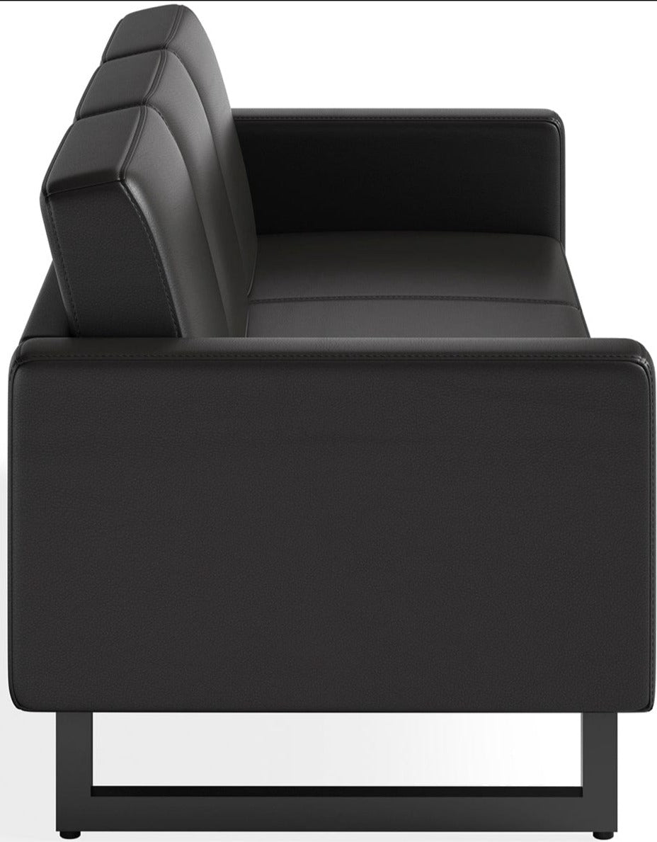 Safco 1730 Lounge Sofa - Modern Office & Home Furniture, Legs Not Included - Perfect for Living Room, Waiting Area & Reception Spaces