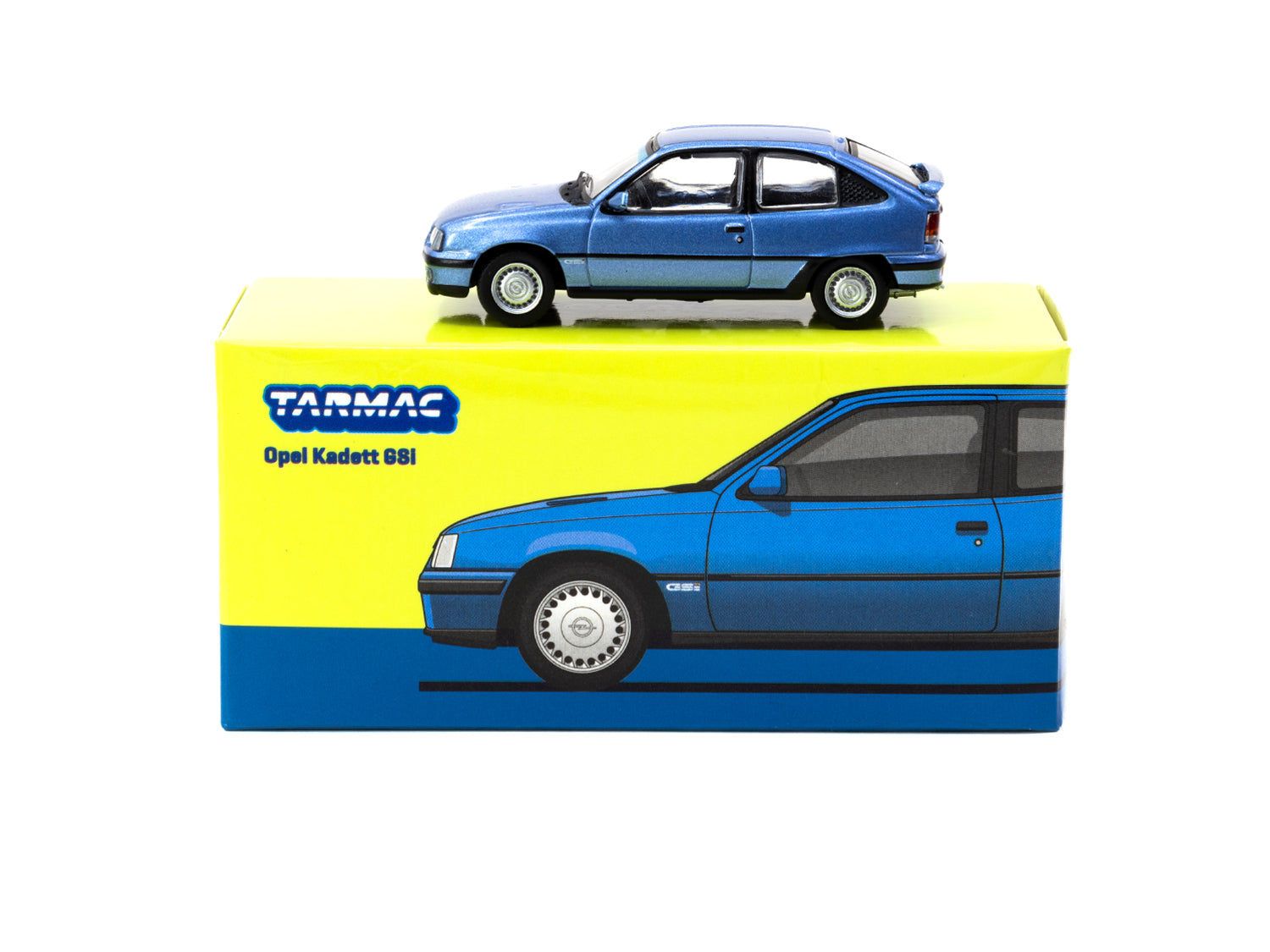 Tarmac Works 1/64 Scale Opel Kadett Gsi Diecast Model Car - Blue Metallic Finish | Collectible Miniature Vehicle for Display & Racing Scenes | Perfect for Diecast Collectors & Car Enthusiasts