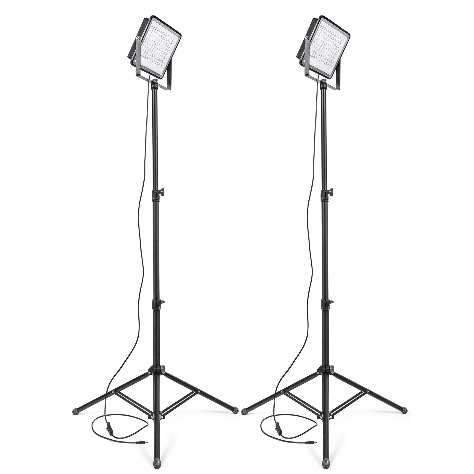 ROCKSOLAR 20W Portable Adjustable LED Floodlight with Telescopic Stand - Outdoor Camping, Emergency Lighting, Construction Work, Backyard & Garage Lighting