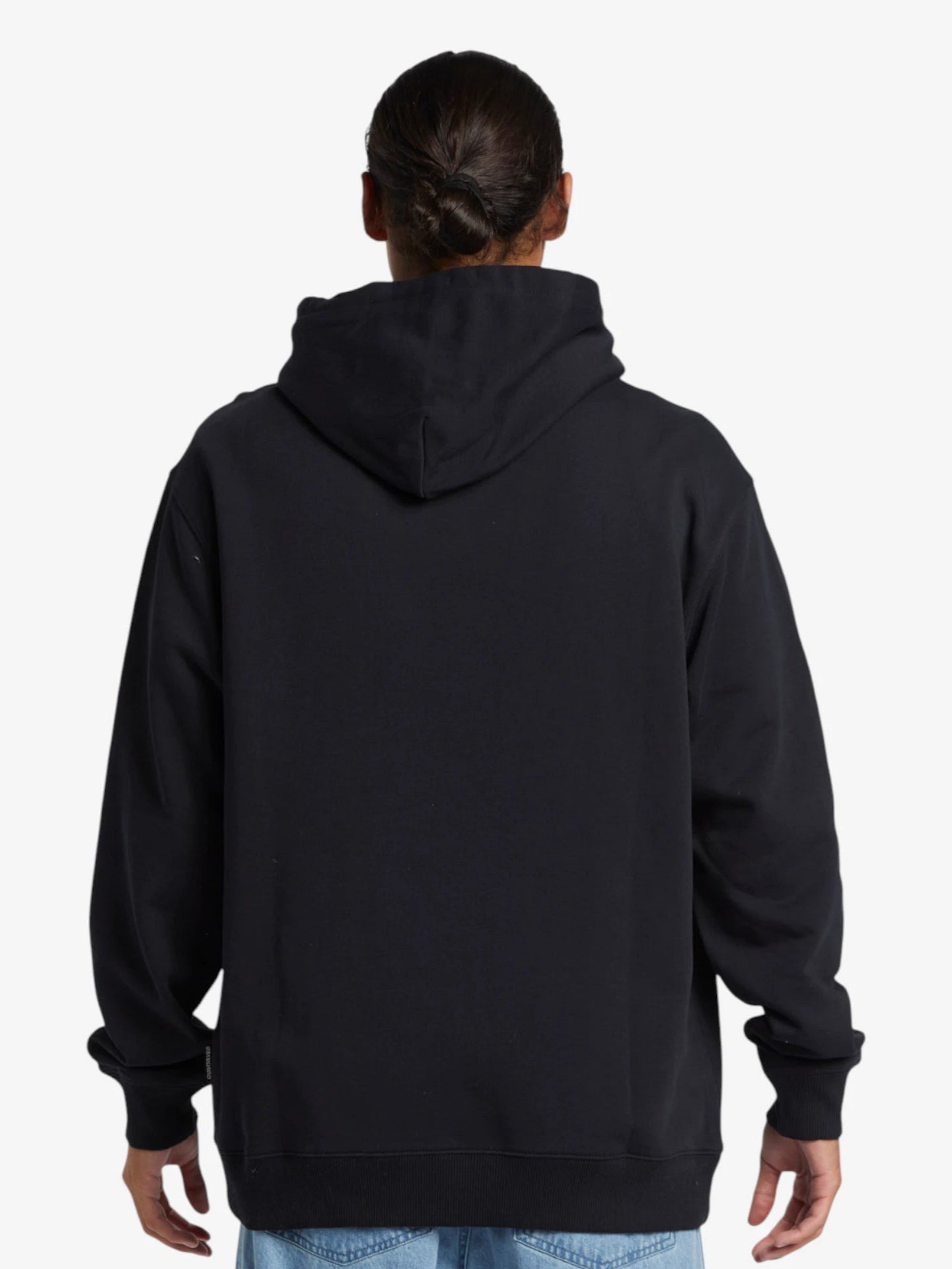 Quiksilver DNA Impaired Logo Black Hoodie - Men's Casual Pullover Sweatshirt for Streetwear & Outdoor Activities