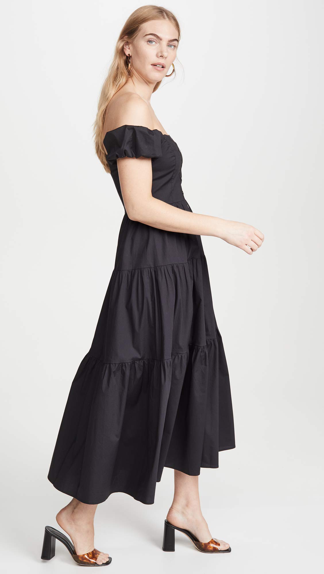 STAUD Women's Elio Dress - Elegant Flowy Midi Dress for Summer, Casual & Party Wear | Perfect for Beach, Vacation & Date Nights