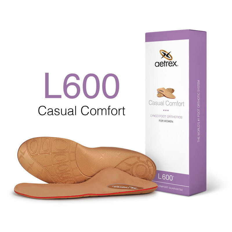 L600W Comfortable Orthotic Insoles for Flat Feet & Arch Support - Perfect for Running, Walking & Daily Wear