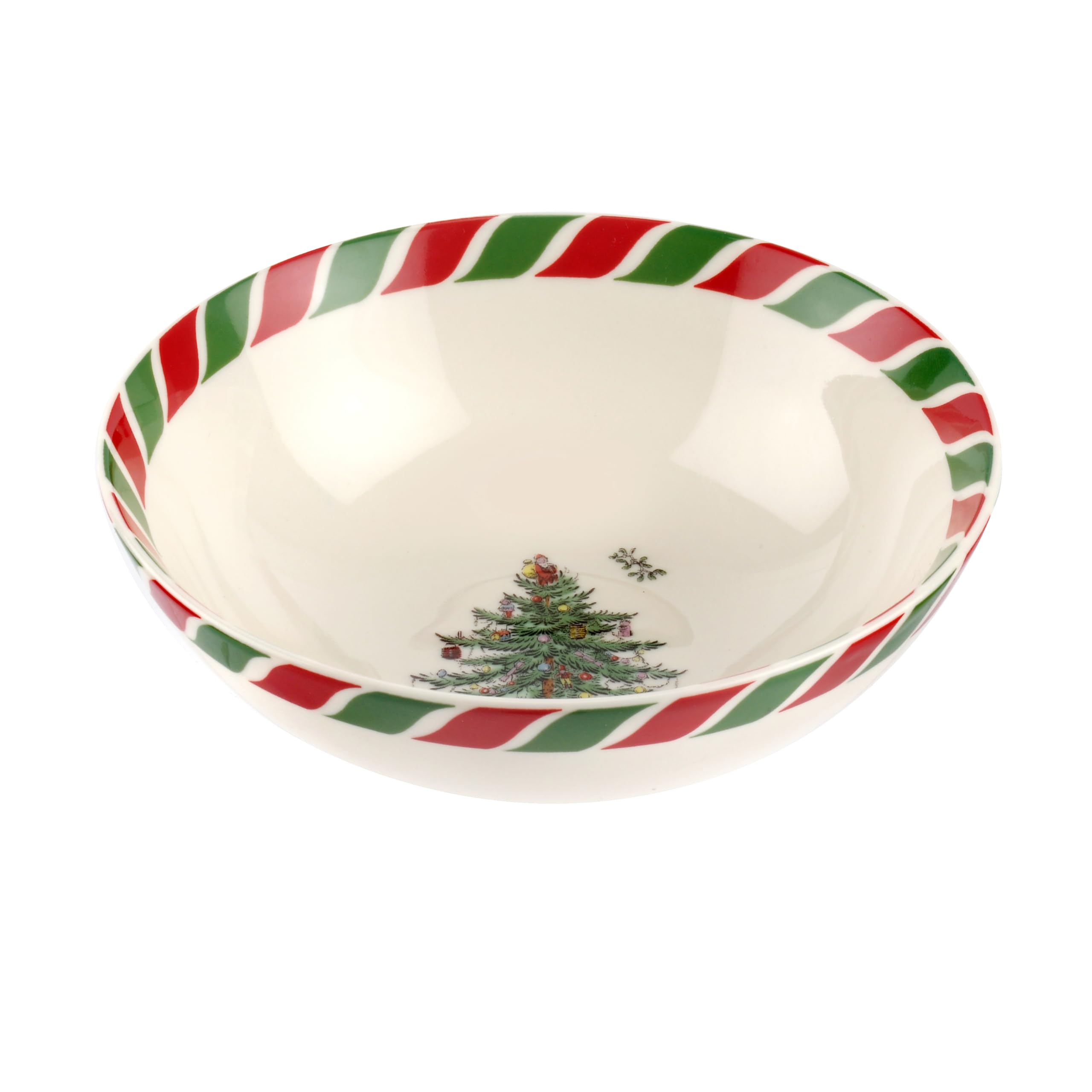 Spode Christmas Tree Candy Cane Candy Bowl - 6