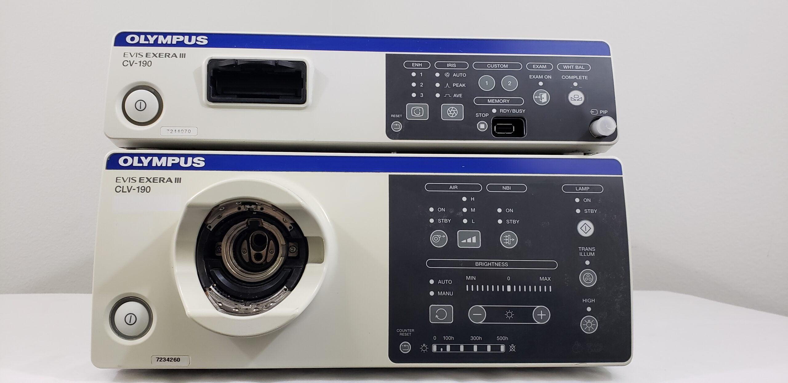 Olympus Evis Exera CV190 & CLV190 Endoscopy System with Light Source Tower - Professional Medical Equipment for Gastrointestinal & Surgical Procedures