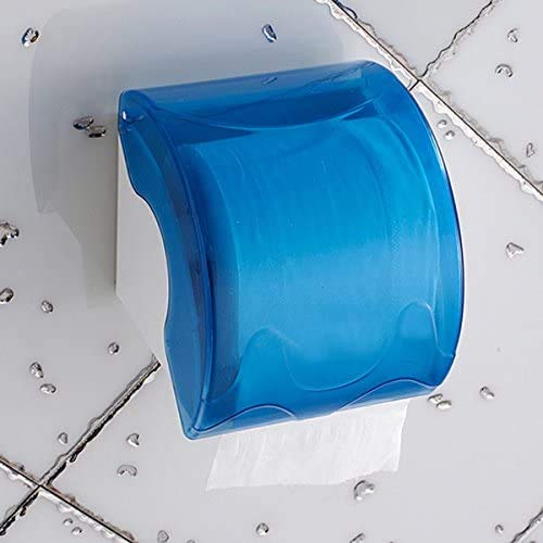 Wall Mounted Waterproof Toilet Paper Holder - Rustproof Bathroom Tissue Roll Dispenser (White) - Perfect for Bathroom, Kitchen & RV Use