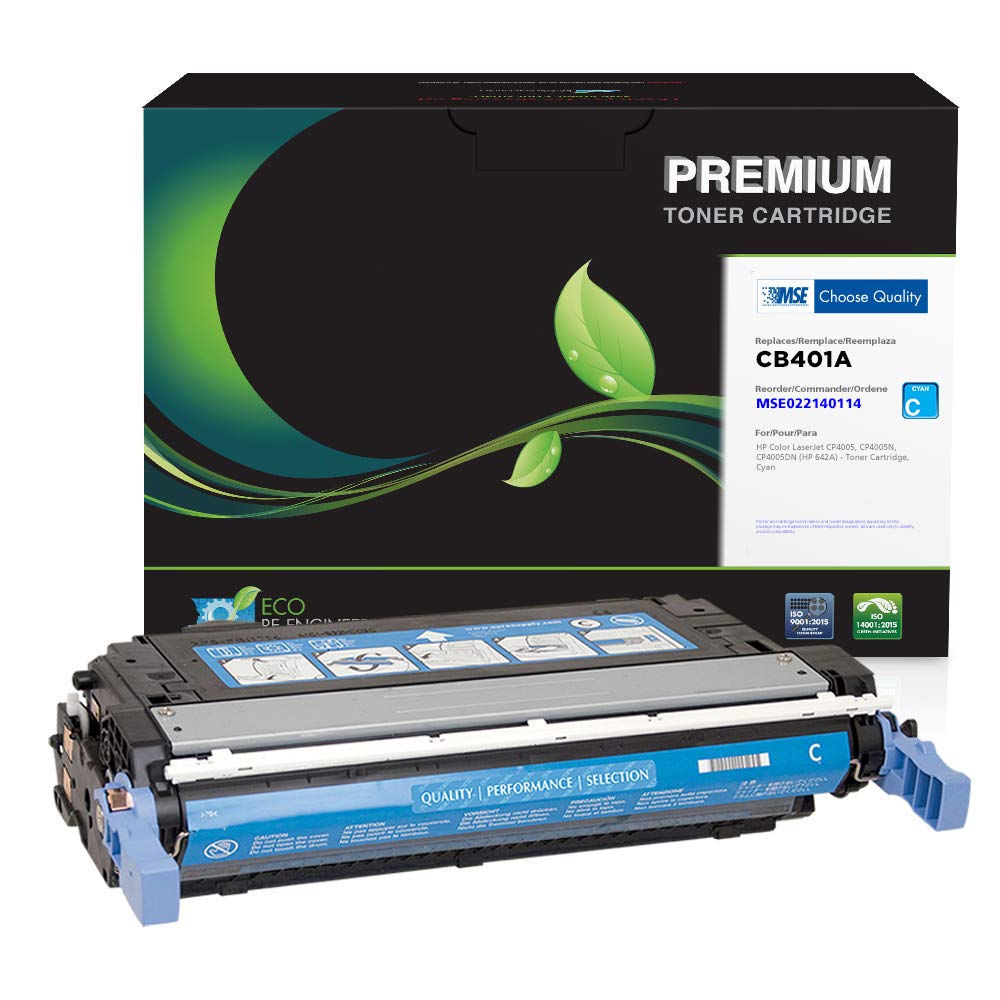 High-Quality MSE Remanufactured Toner Cartridge Replacement for HP CB401A/642A (Cyan) | Compatible with HP Printers | Ideal for Home & Office Printing