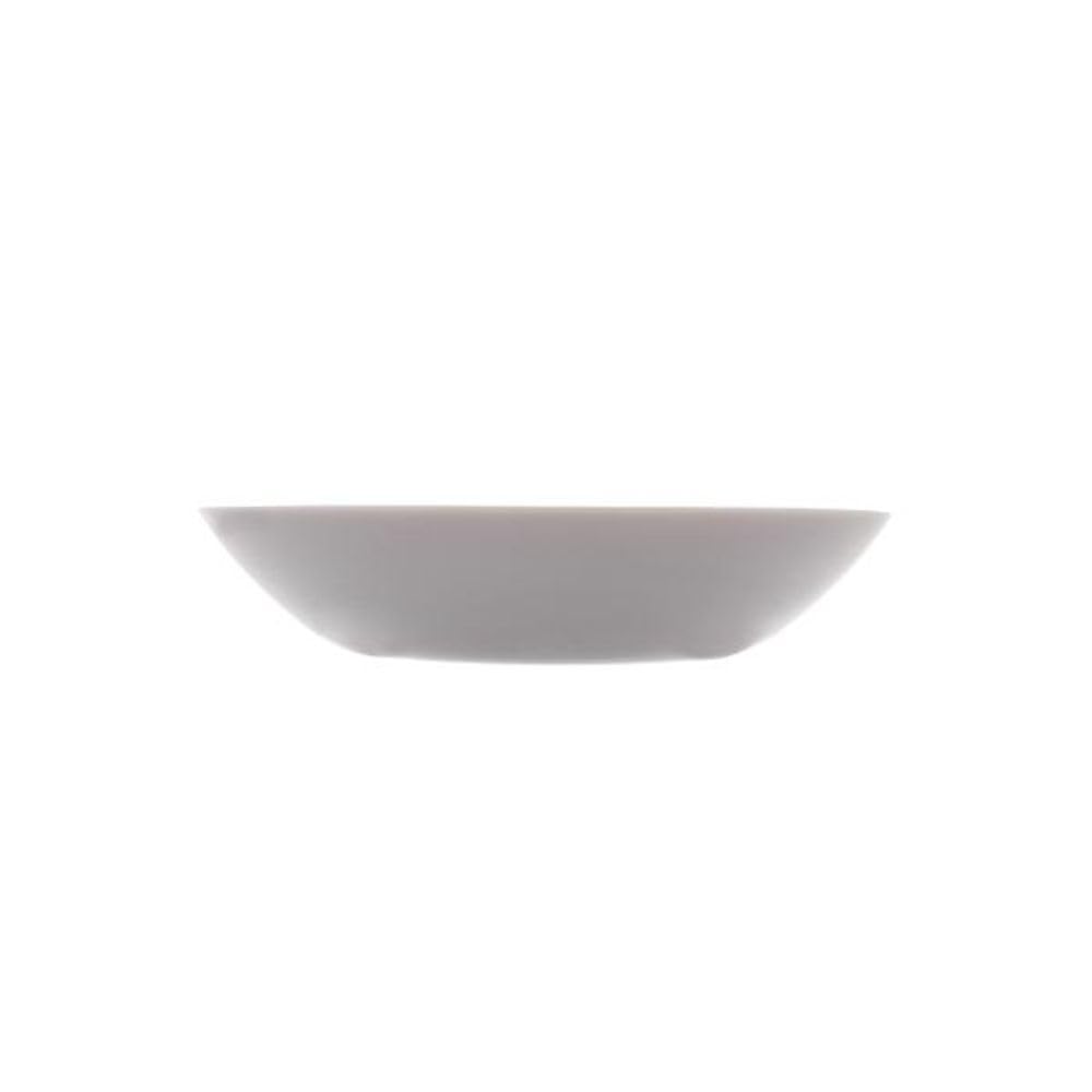 LUMINARC 20cm Grey Toughened Glass Deep Dinner Plate - Durable Soup & Granite Design for Diwali, Parties & Everyday Dining