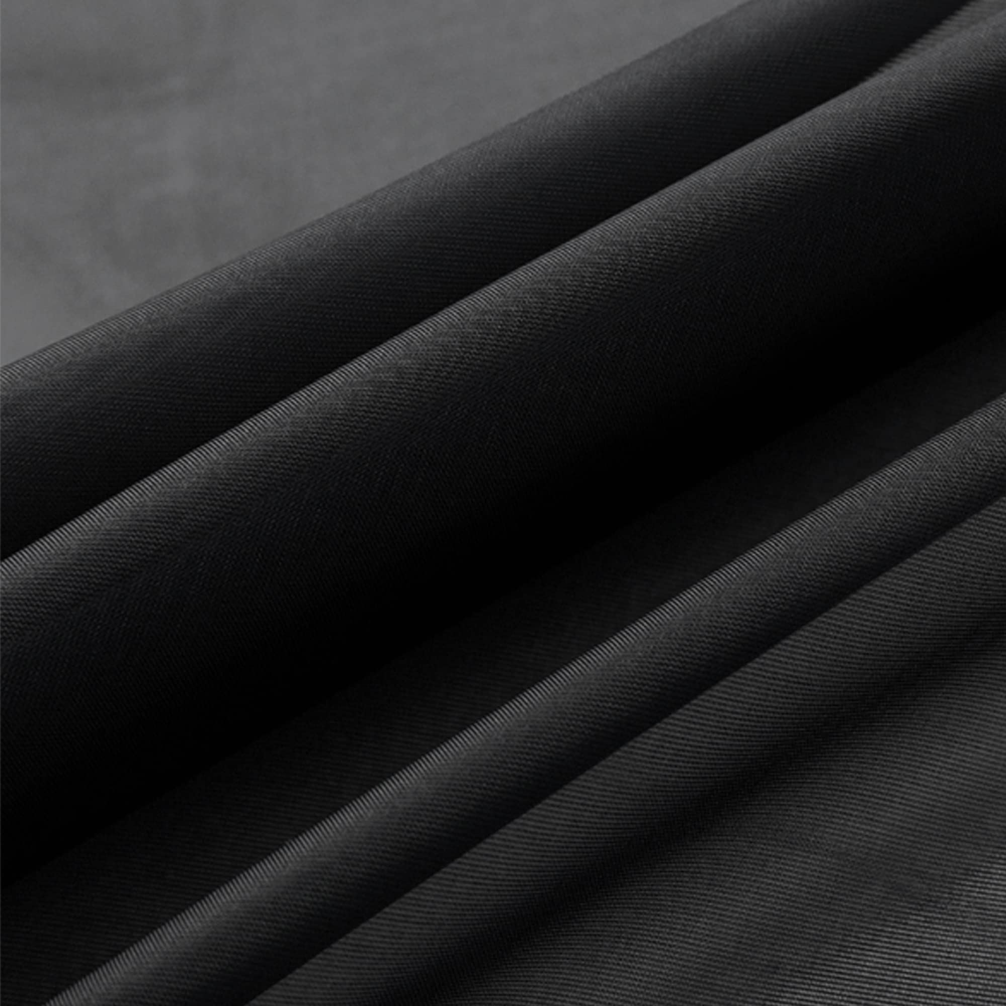 Black Sheer Bed Canopy Scarf 288 Inch Long - Elegant Bed Canopy for Girls & Adults, Decorative Window Valance Curtain (52
