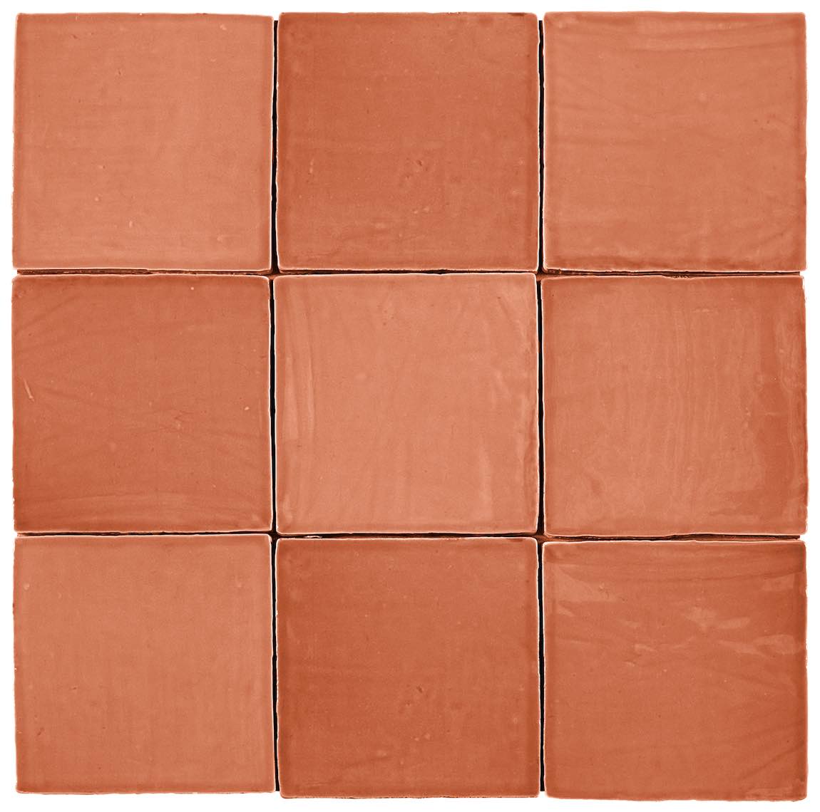 Coastal Rose 5x5 Inch Glazed Ceramic Tile - Premium Handmade Wall & Floor Tiles for Kitchen Backsplash, Bathroom, and Outdoor Decor
