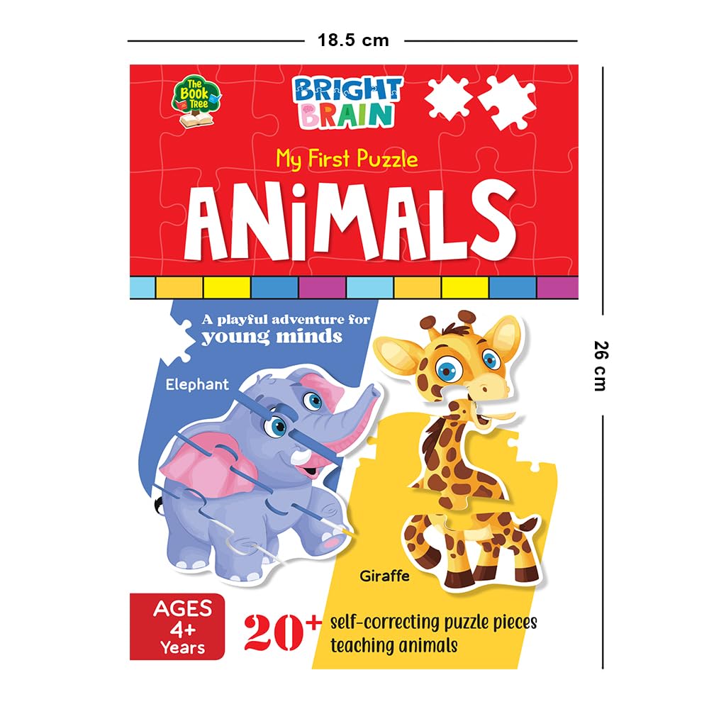 20+ Piece Large Animal Jigsaw Puzzle for Kids Ages 3-6 | Educational Preschool Learning Toy | Perfect Gift for Toddlers & Children | Fun Classroom & Birthday Party Activity | Majestic Book Club
