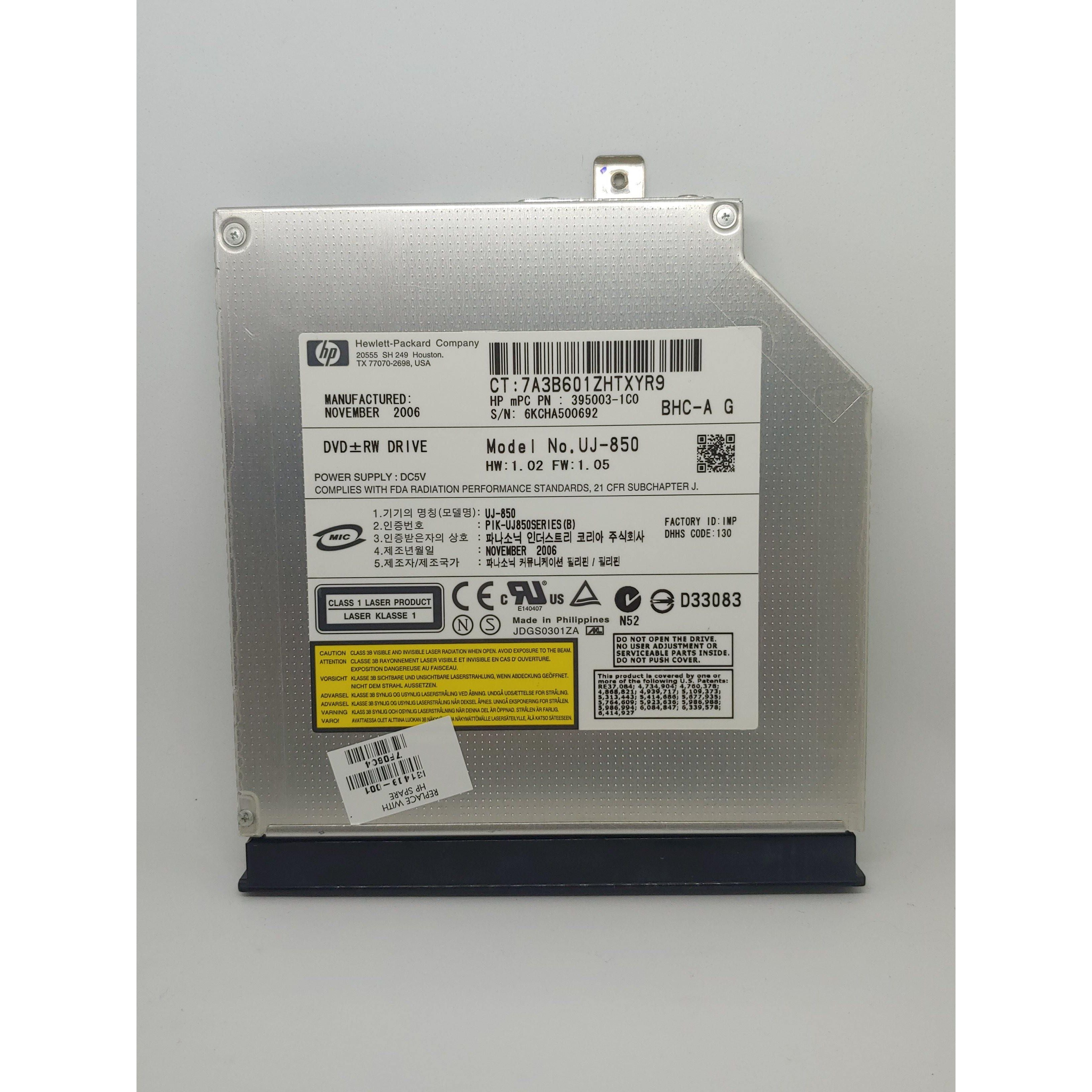 HP UJ850SERIES(B) DVD±RW DL Drive - 395003-1C0 - Compatible with Laptops & Desktops for Data Backup & Media Playback