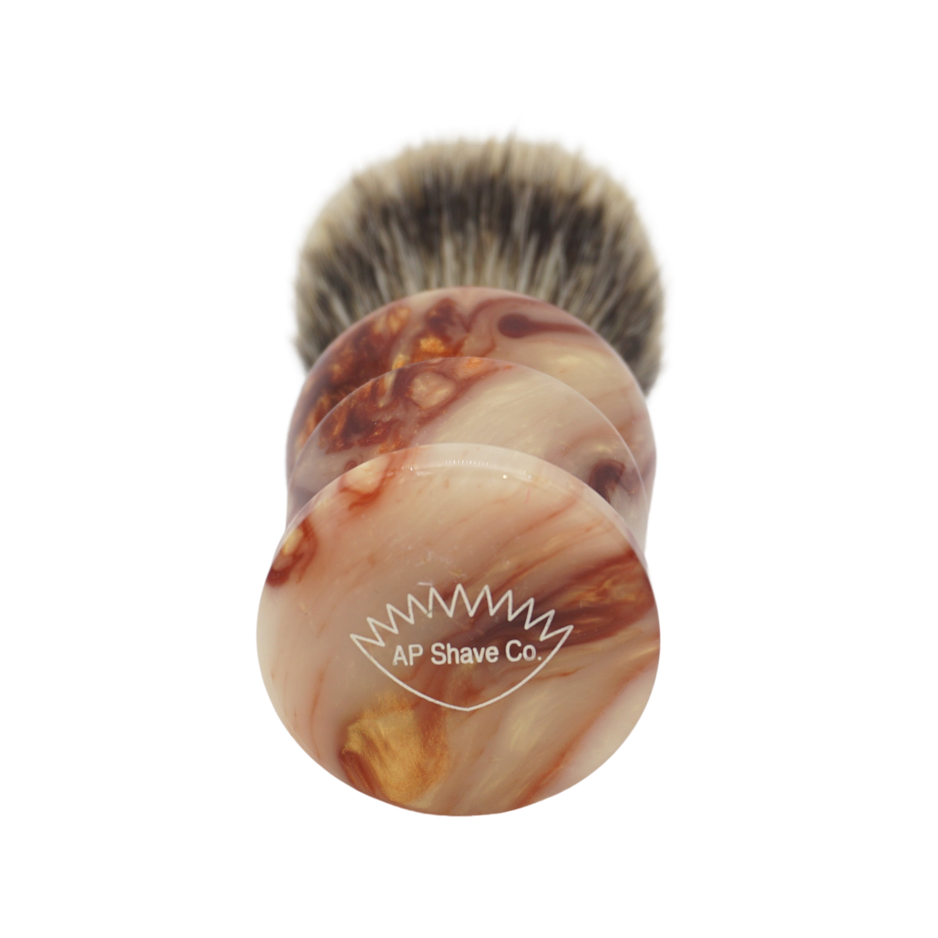 Premium 24mm Semogue Mistura Badger & Boar Shaving Brush with AP Shave Co. Crushed Mud Resin Handle (#86) - Handcrafted by Shavemac - Perfect for Wet Shaving & Grooming Kits