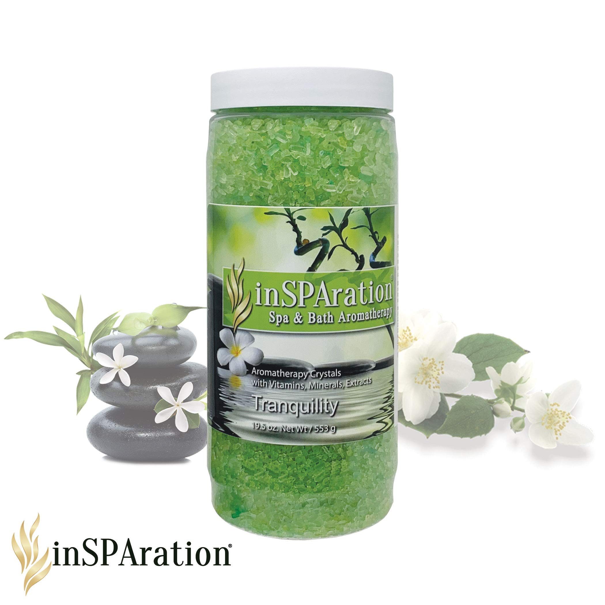 Tranquility Crystals for Spa & Hot Tubs - 19oz | Relaxing Bath & Massage