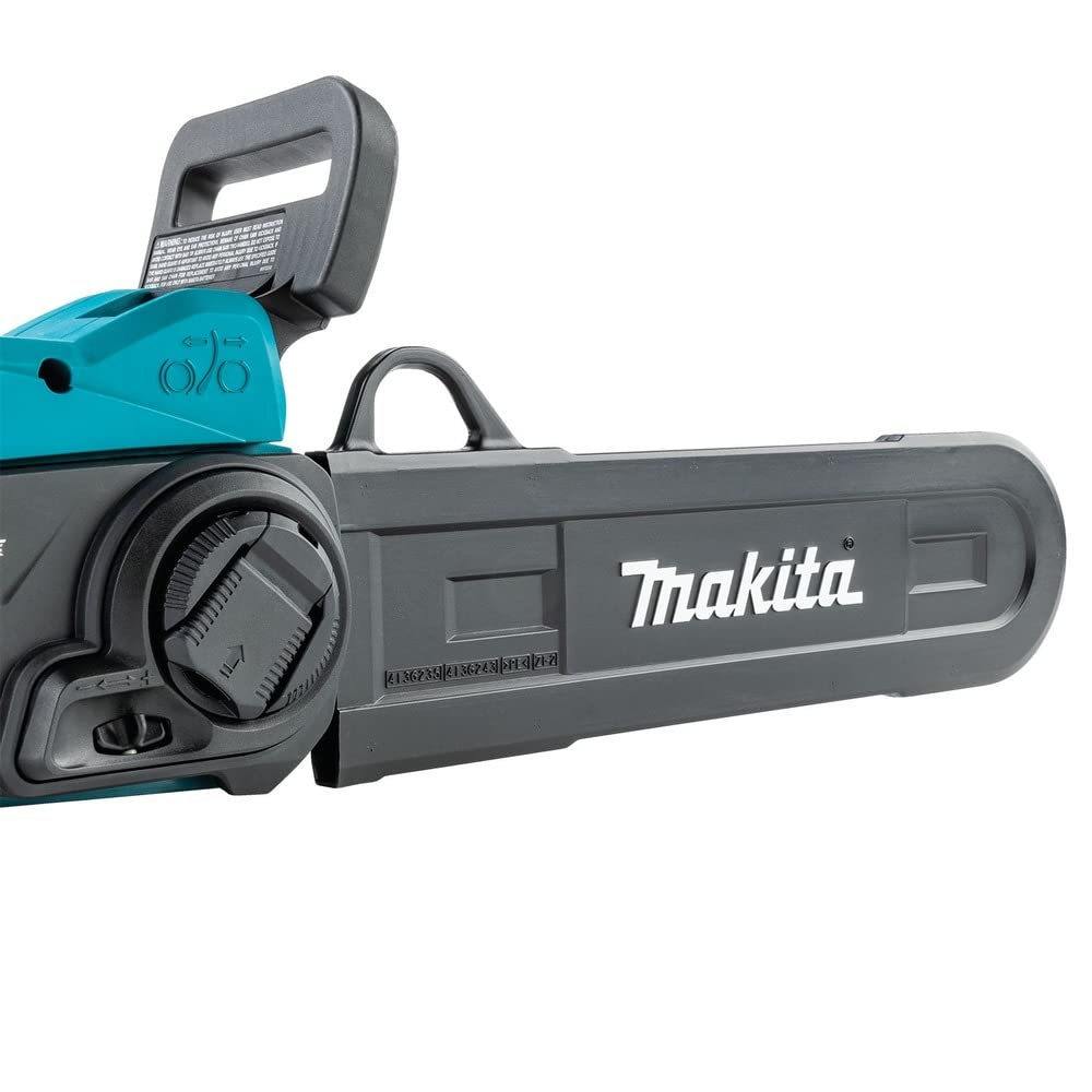 Makita XCU11SM1 18V LXT® Brushless Cordless Chainsaw Kit with 14-Inch Bar & 4.0Ah Battery - Lightweight Electric Chainsaw for Tree Trimming, Wood Cutting, and Yard Maintenance