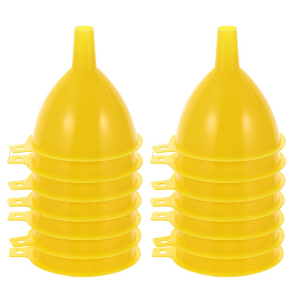 iplusmile 15pcs 60ML Plastic Laboratory Funnel Set - Small Scientific Filter Funnels for Lab Experiments, Chemistry, Home Brewing & DIY Projects | Includes Buchner Funnel for Precise Filtration