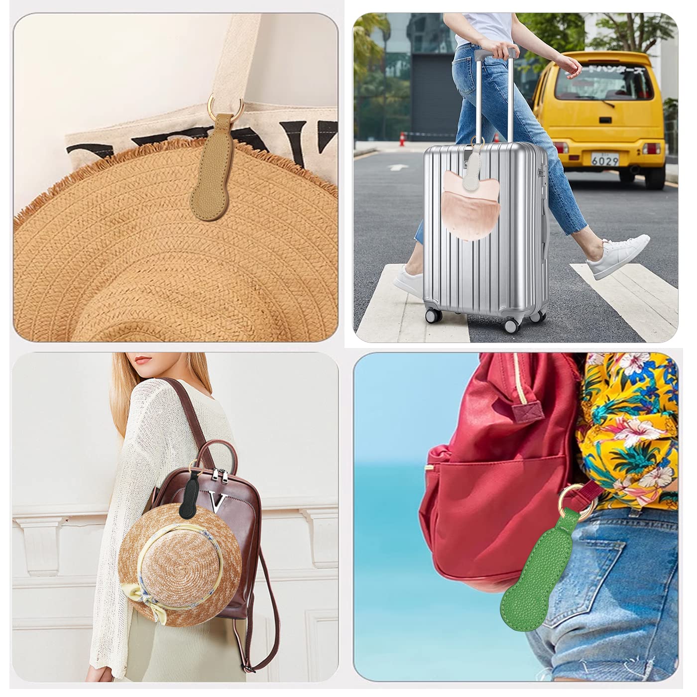 **Ciyuhome Magnetic Hat Clip for Travel - Hands-Free Hat Holder for Tote Bags, Luggage, Backpacks & Purses | Secure & Convenient Hat Accessory for Outdoor Adventures, Commuting & Vacations**