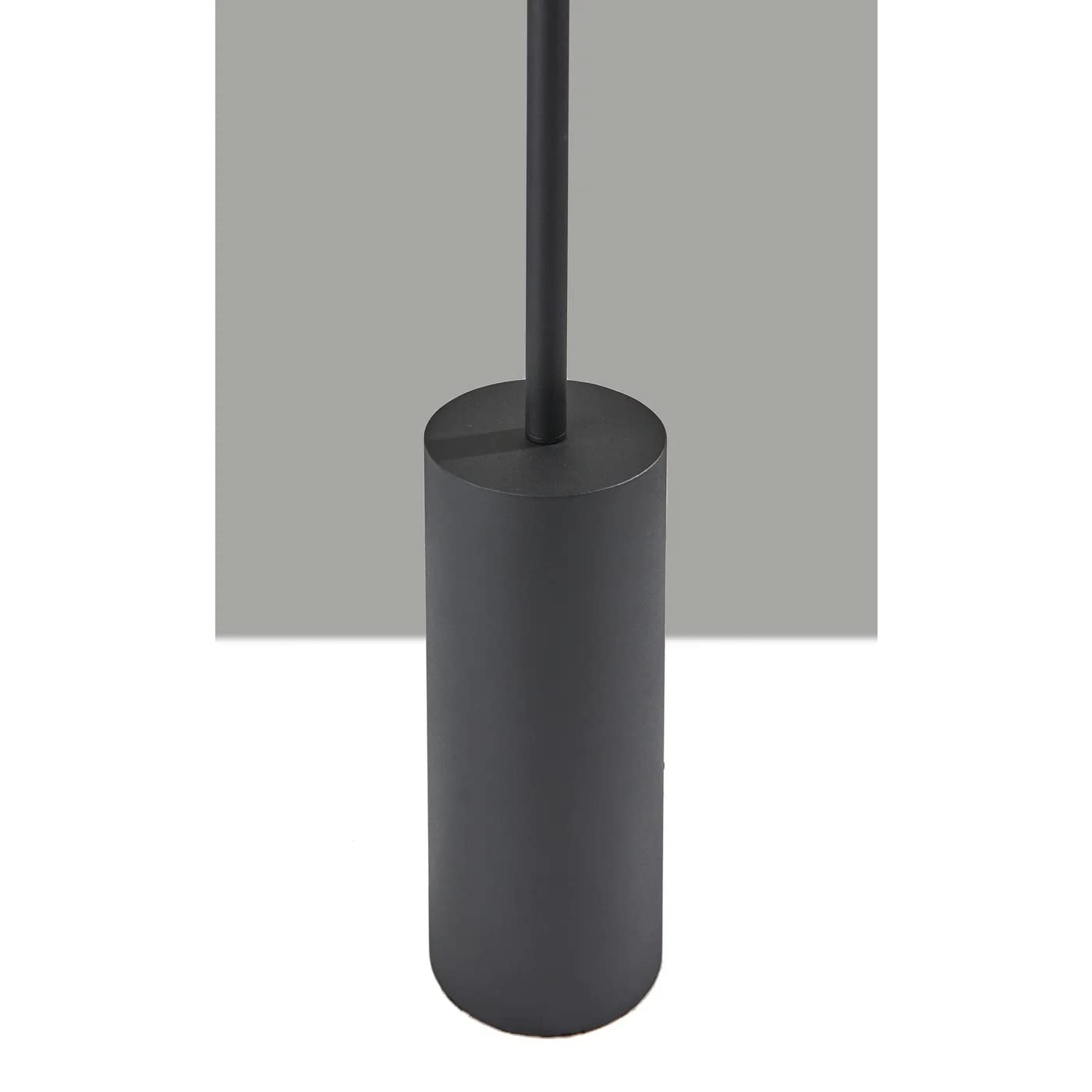 Adesso Home 2151-01 Modern LED Floor Lamp - Black Contemporary Lighting for Living Room, Bedroom & Office - Grover Collection 6-Inch Base - Energy Efficient Ambient Lighting