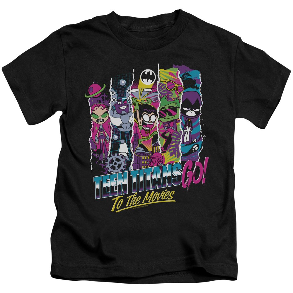 Teen Titans Go to The Movies T-Shirt for Kids - Unisex Youth Graphic Tee for Boys & Girls - Fun Cartoon Character Apparel for School, Parties & Everyday Wear