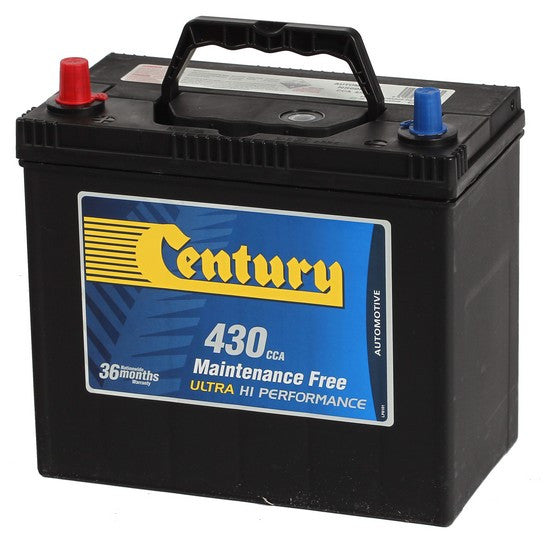 Century NS60MF Car Battery 430CCA - Reliable Power for Cars, Trucks & SUVs | Cold Weather & Daily Commute Performance