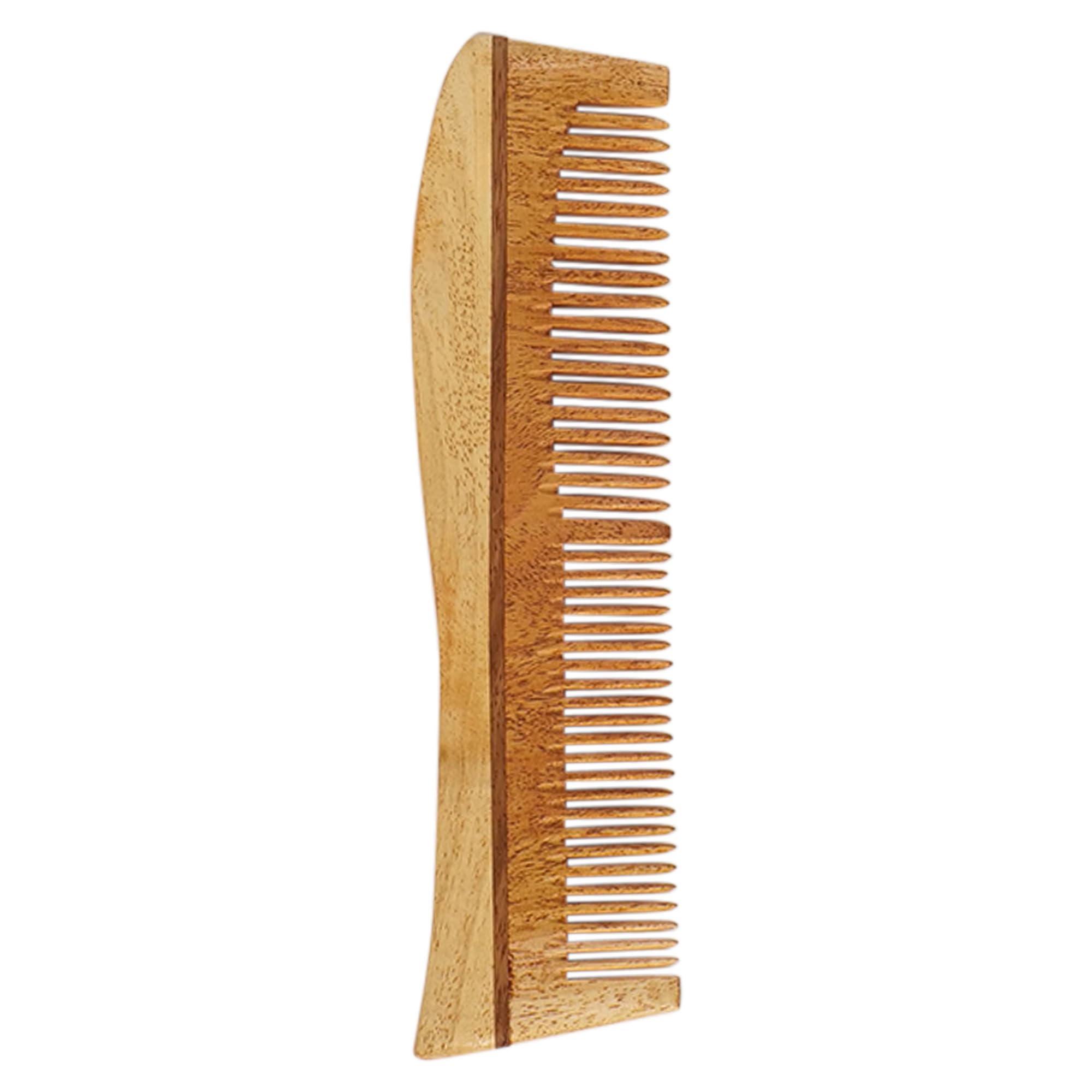 Avino Neem Wood Anti Hair Fall Comb for Women & Men - Natural Hair Growth Stimulator & Scalp Massager - Gentle Detangling Comb for Thin, Thick, Curly or Straight Hair - Perfect for Daily Hair Care Routine & Salon Use