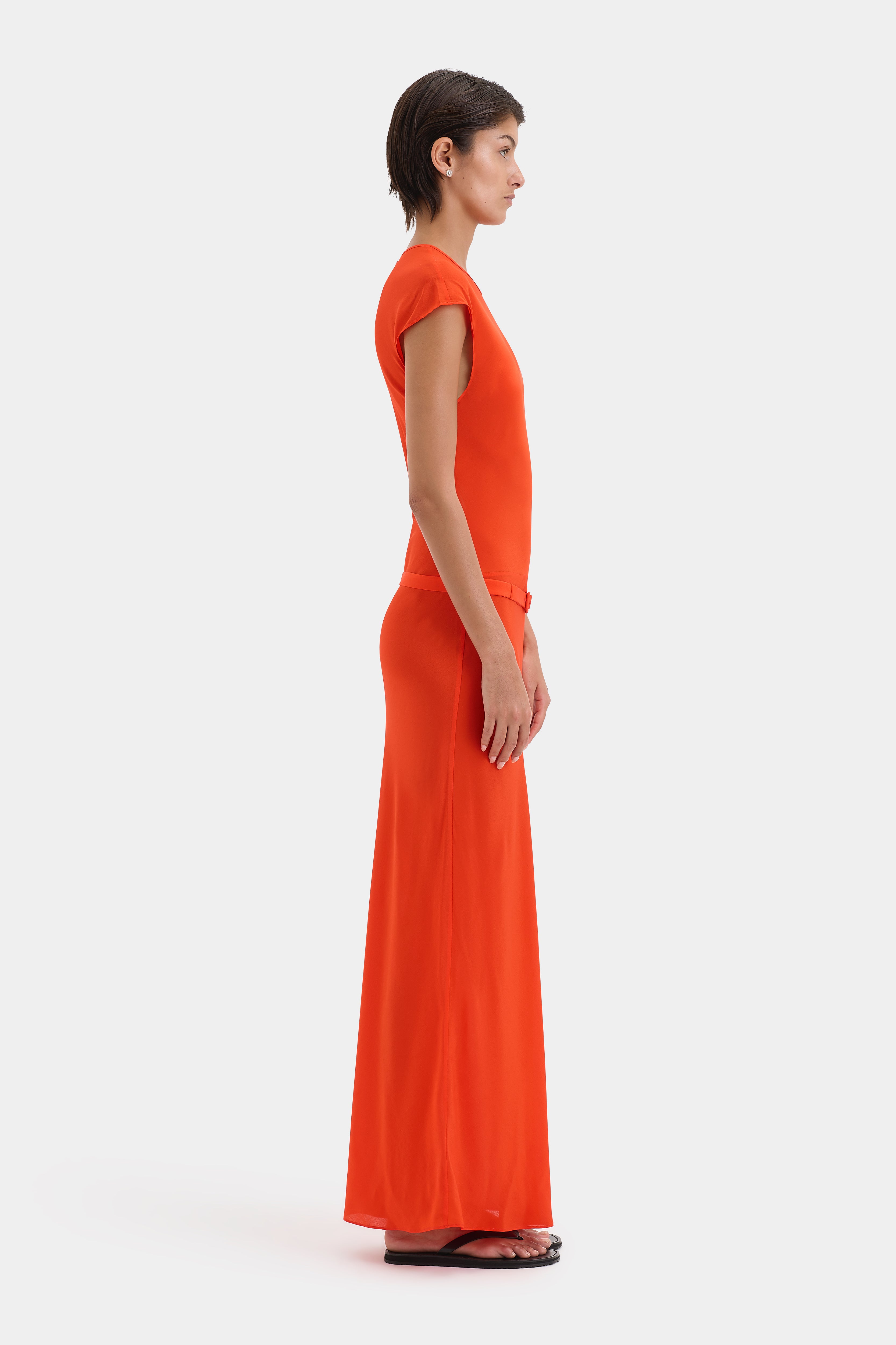 Fresca Belted Midi Dress for Women - Elegant Wrap Waist Flowy Summer Dress - Perfect for Office, Date Night & Special Occasions