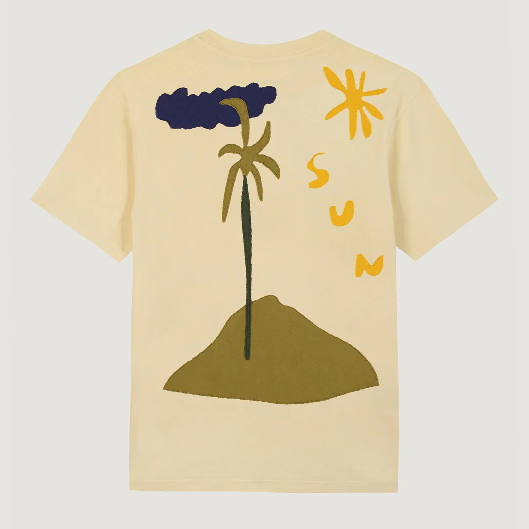 Sun Bainville Vintage Washed T-Shirt for Men - Soft Cotton Casual Tee - Perfect for Everyday Wear & Street Style Outfits