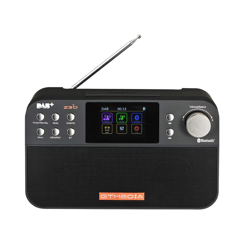 Upgradable Z3B Dab+/FM RDS Digital Portable Radio with Bluetooth, Alarm Clock & Timer - 2.4