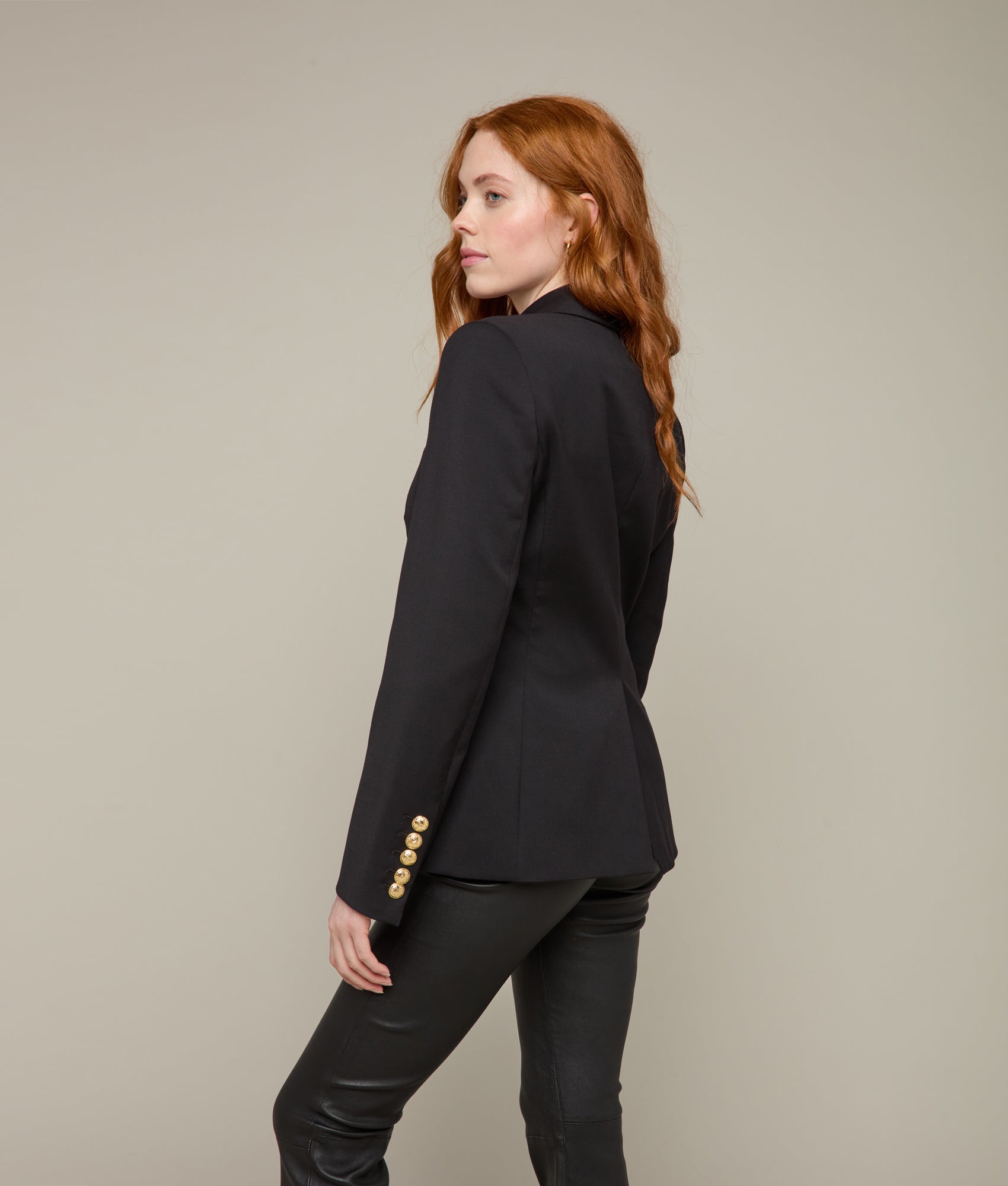 Stylish Jackie Western Yoke Blazer for Women - Classic Black Jacket for Office, Business & Formal Occasions | Perfect Workwear & Professional Attire