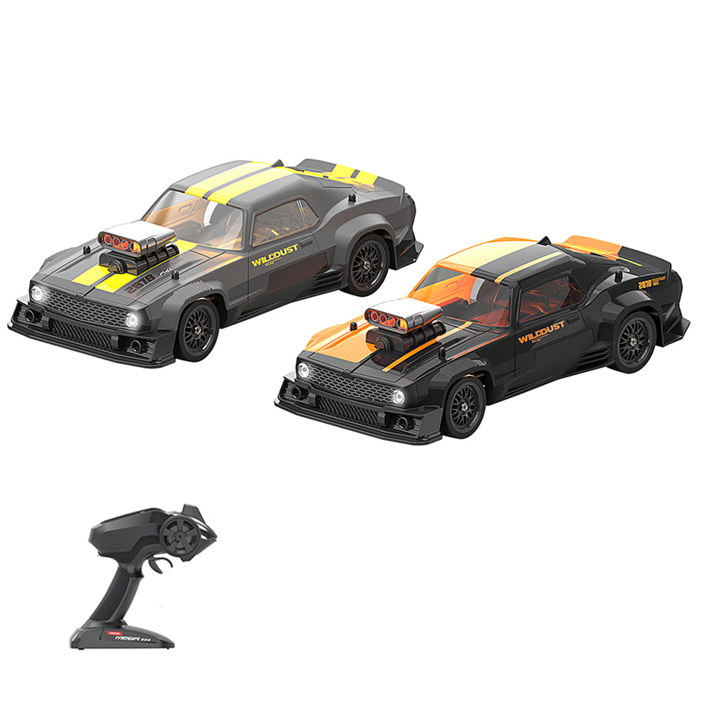 KAMTOM DC163A 1/16 Scale 4WD High-Speed Drift RC Car - 50km/h, ESP Gyro Stabilizer, LED Headlights - Perfect for Indoor/Outdoor Racing, Drifting & RC Car Enthusiasts