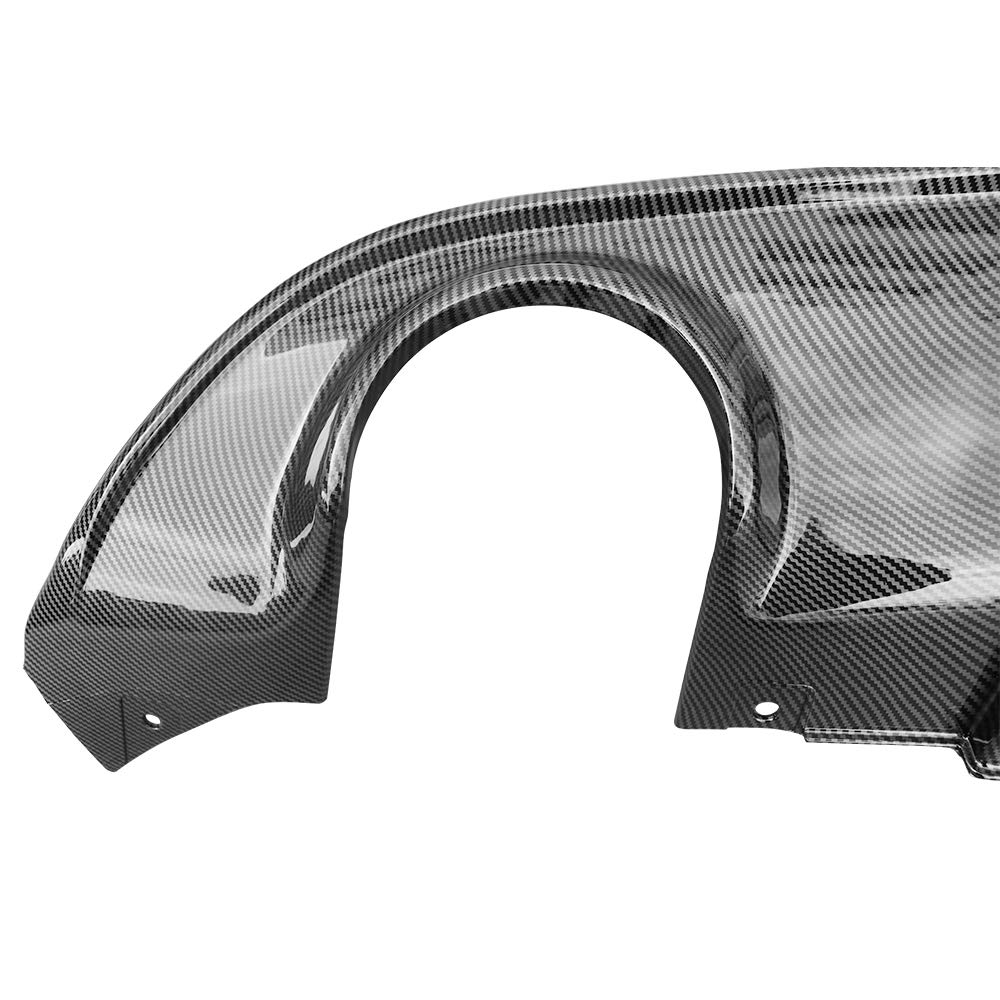 FREEMOTOR802 Rear Bumper Diffuser for 2015-2023 Dodge Charger SRT | V3 Style Carbon Fiber Print PP Spoiler | Perfect for Car Upgrades & Performance Enhancement