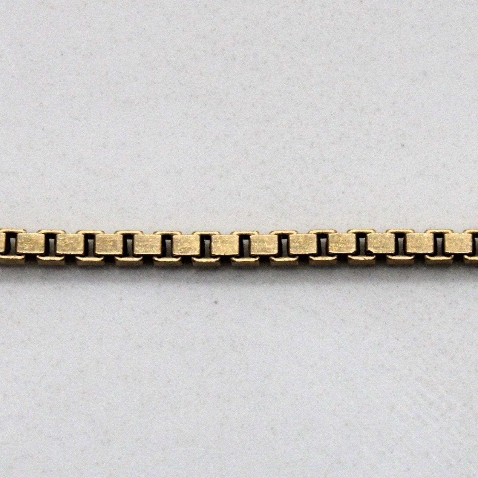10K Yellow Gold Box Chain Necklace for Men & Women - 20 Inch Durable & Hypoallergenic - Perfect for Everyday Wear, Gifts & Special Occasions