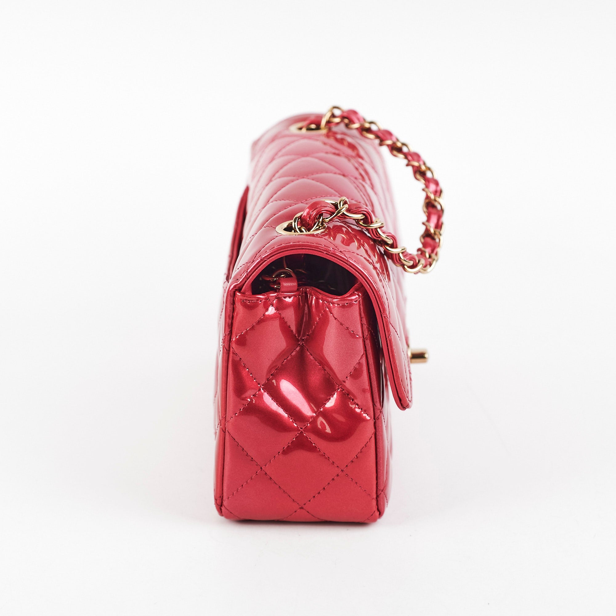Chanel Patent Leather Mini Rectangular Flap Bag in Pink - Luxury Crossbody Purse for Women, Perfect for Parties & Date Nights