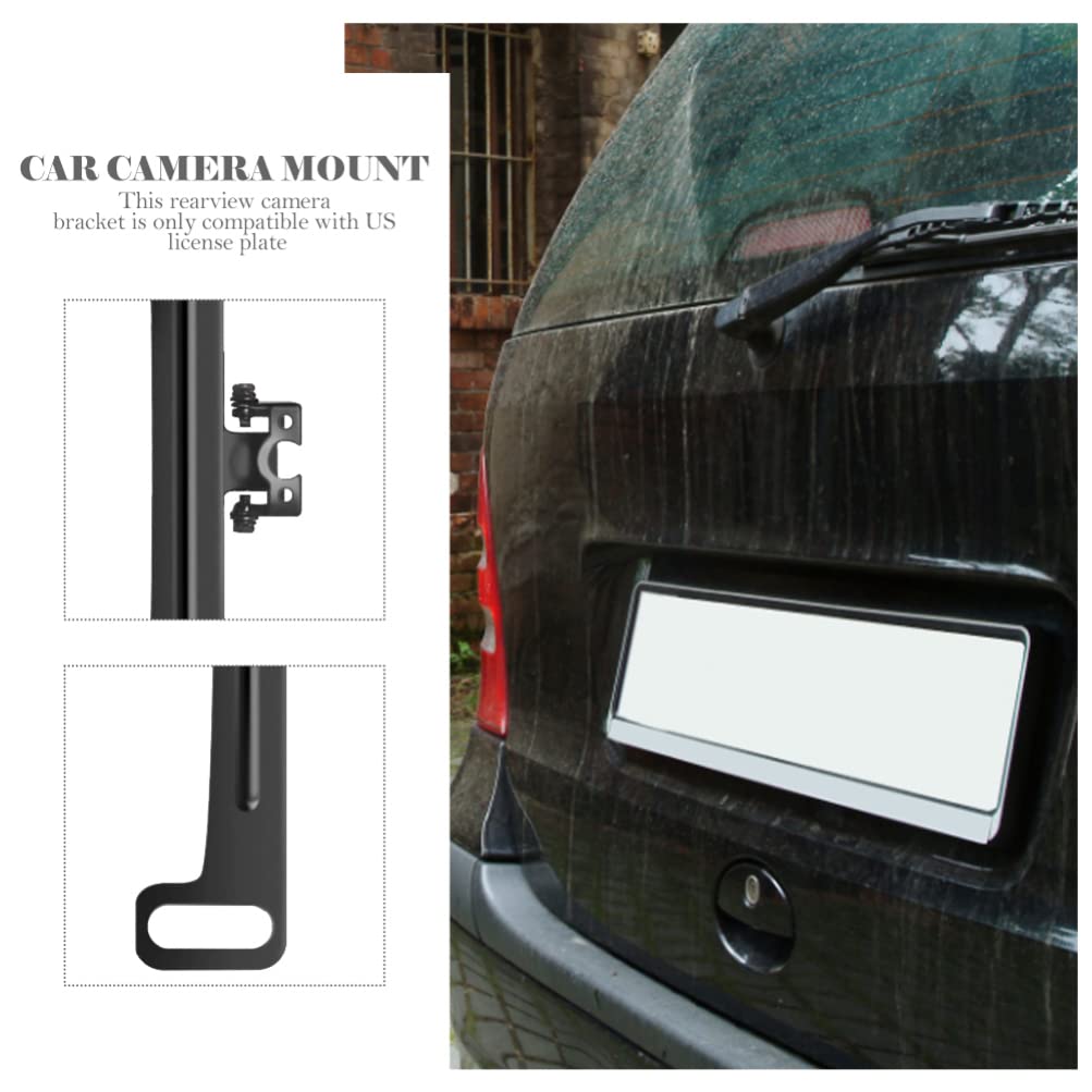 Universal Rear Camera License Plate Bracket - Car Dash Cam Mirror Mount for Backup View Camera | Easy Installation for Trucks, SUVs & Sedans | Enhanced Parking & Night Driving Safety