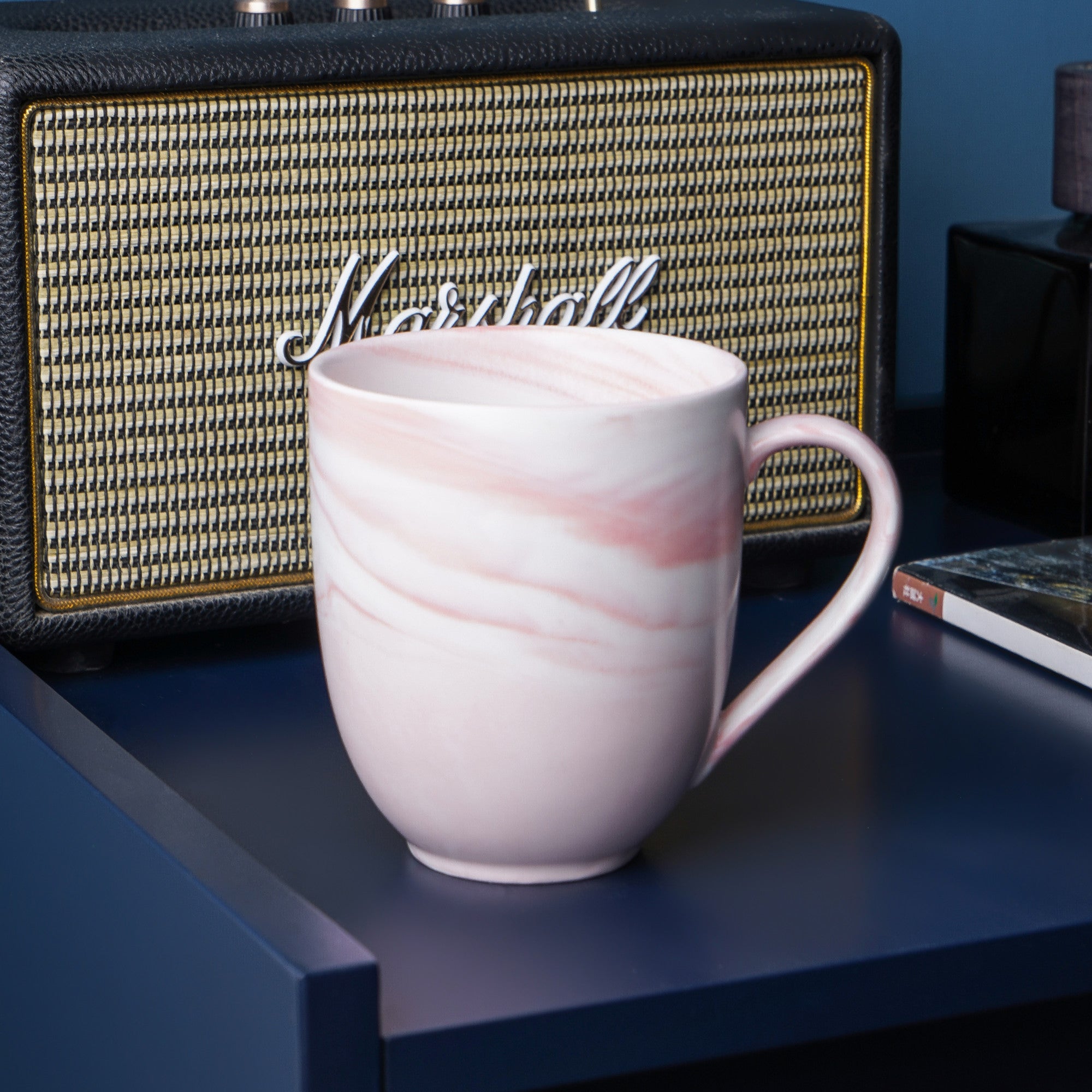 Brighton Porcelain Coffee Mug - Elegant Pink Ceramic Tea Cup for Home & Office Use | Perfect for Gifts, Tea, and Coffee Lovers