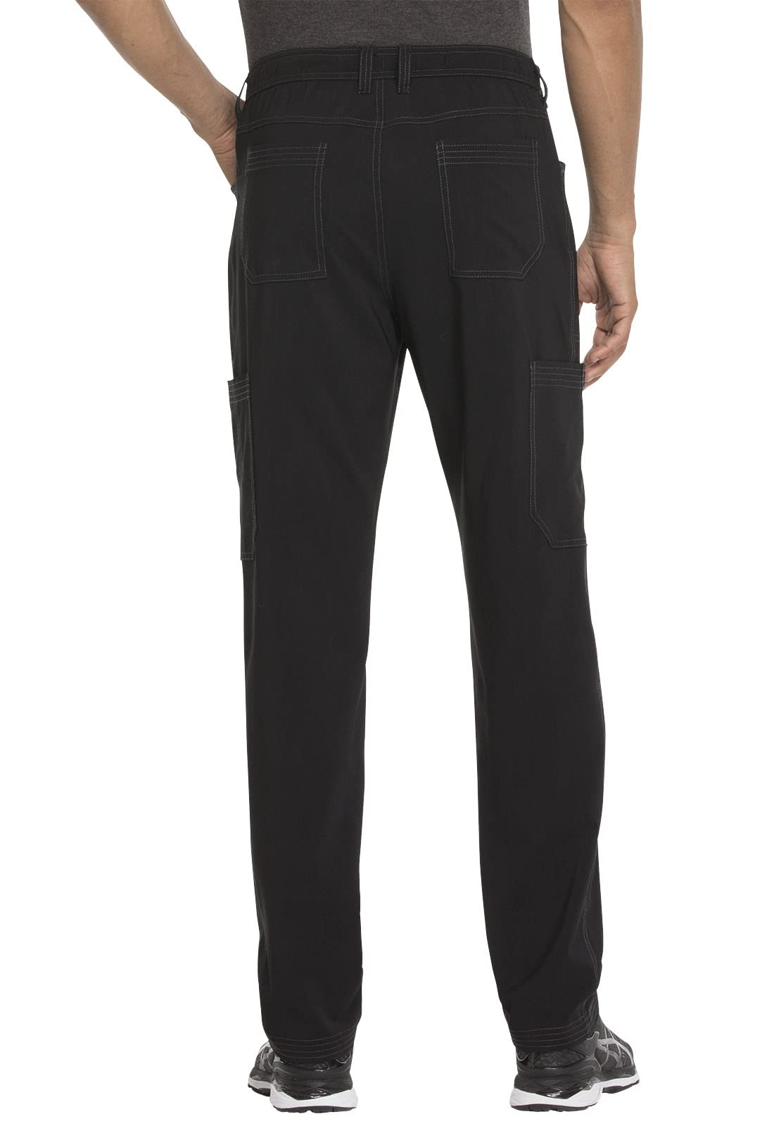 Dickies DK205 Men's Straight Leg Scrubs Pants with Zip Fly & Cargo Pockets - Comfortable Medical Uniform for Doctors, Nurses & Healthcare Professionals - Perfect for Hospital Shifts & Clinical Work